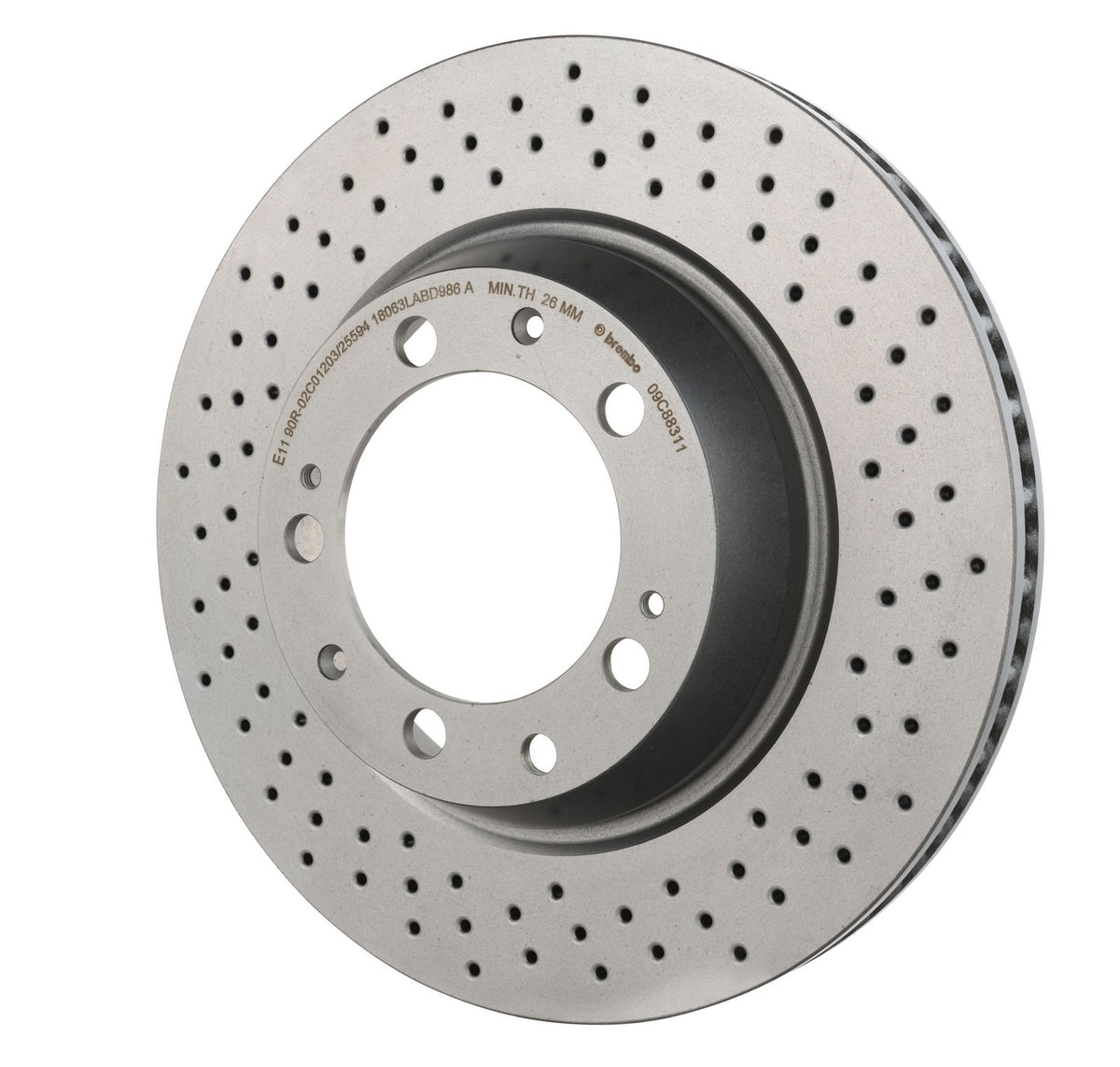 PRIME UV Coated Rear Disc Brake Rotor - 09.C883.11_09