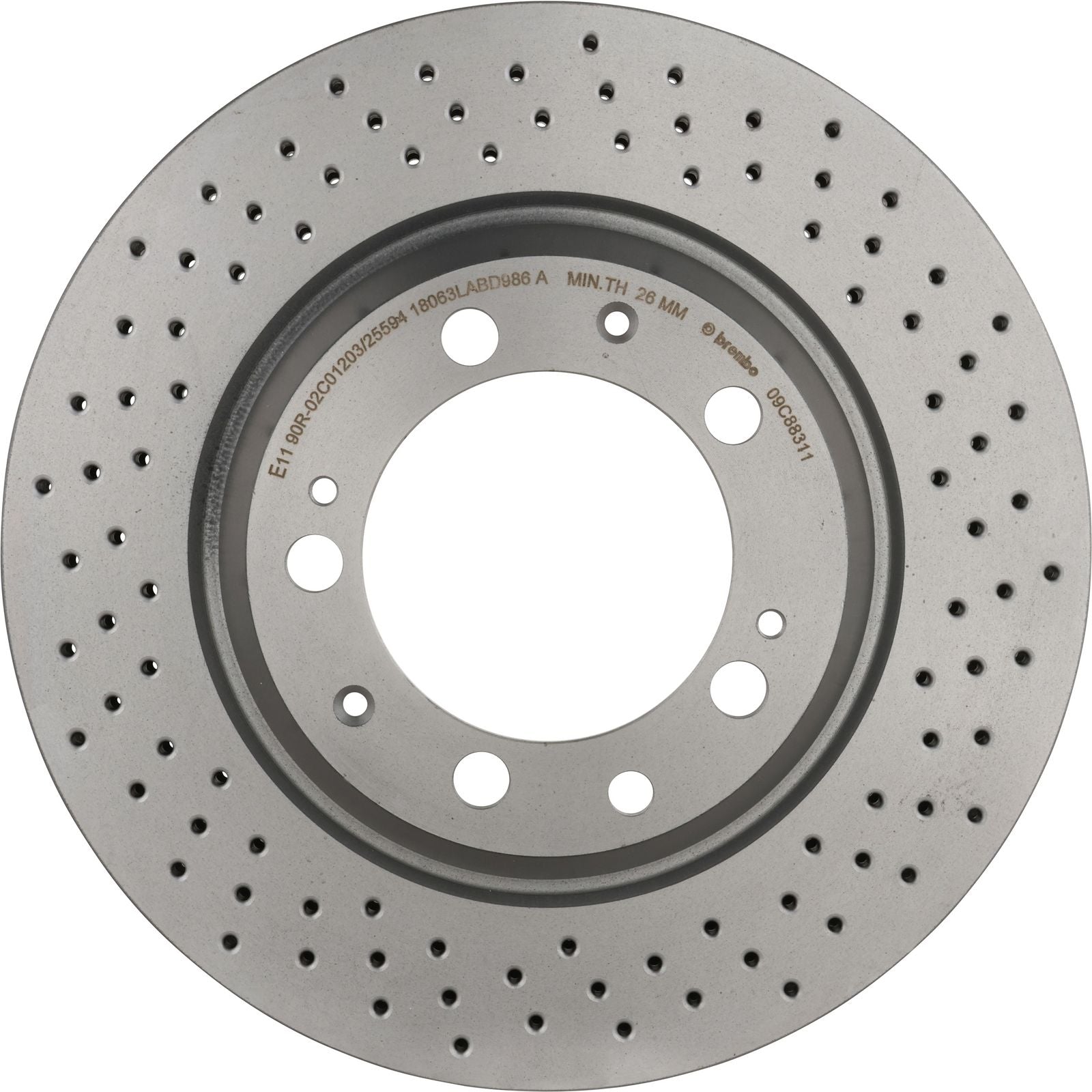PRIME UV Coated Rear Disc Brake Rotor - 09.C883.11_03