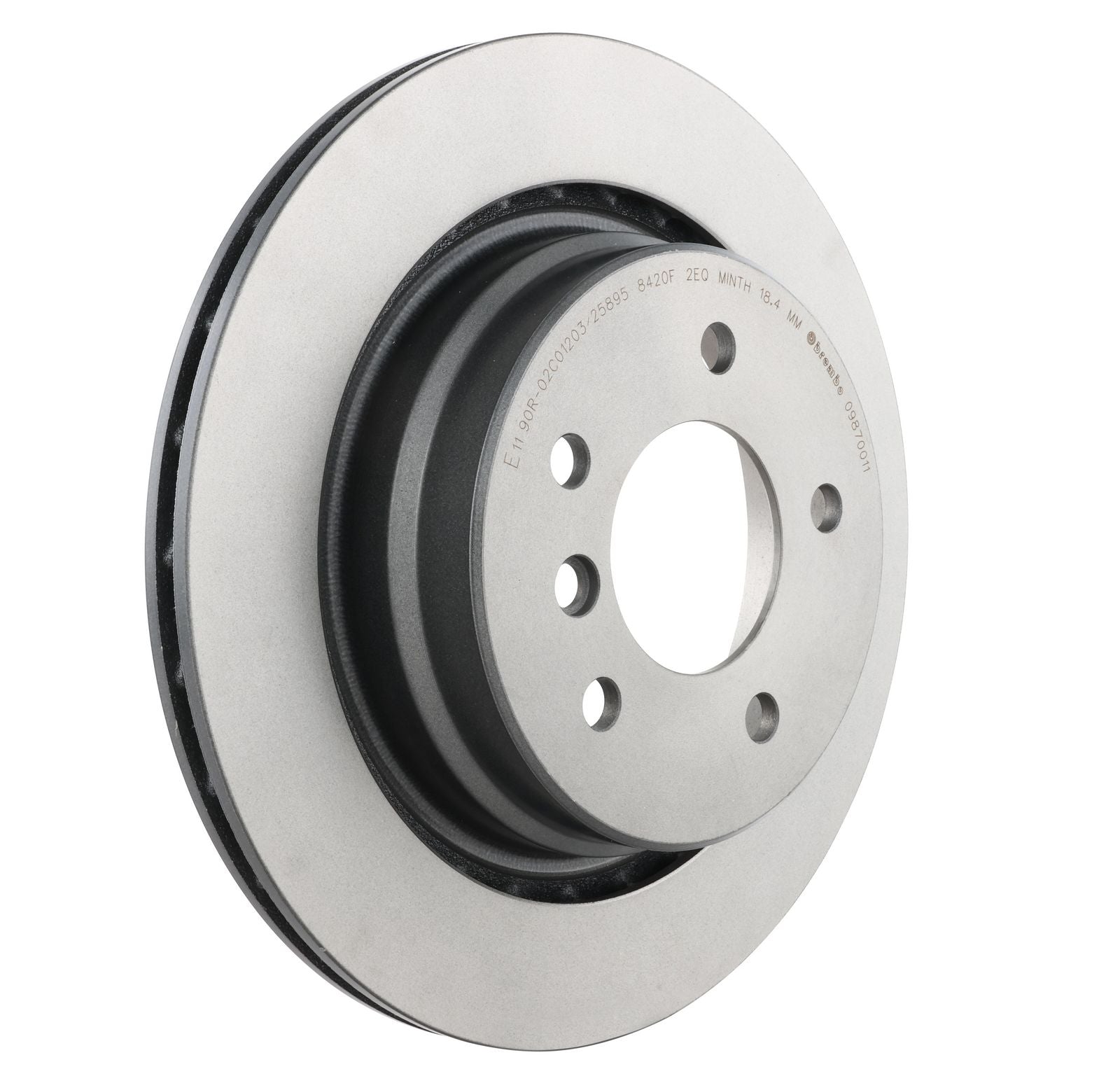 PRIME UV Coated Rear Right Disc Brake Rotor - 09.8700.11_28