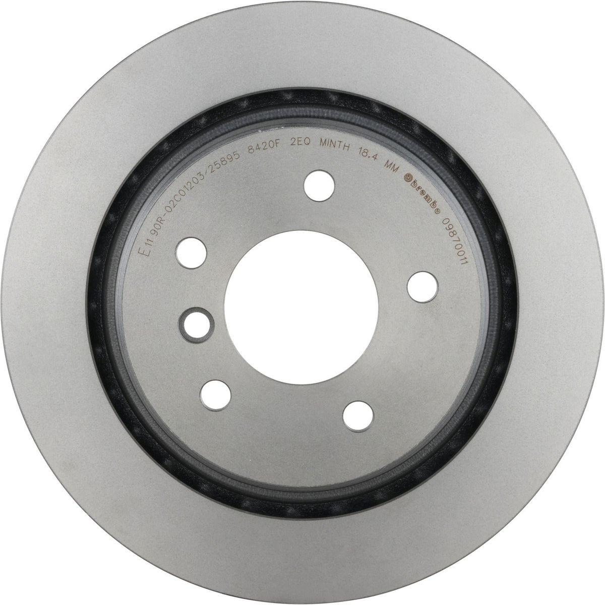 PRIME UV Coated Rear Right Disc Brake Rotor - 09.8700.11_05