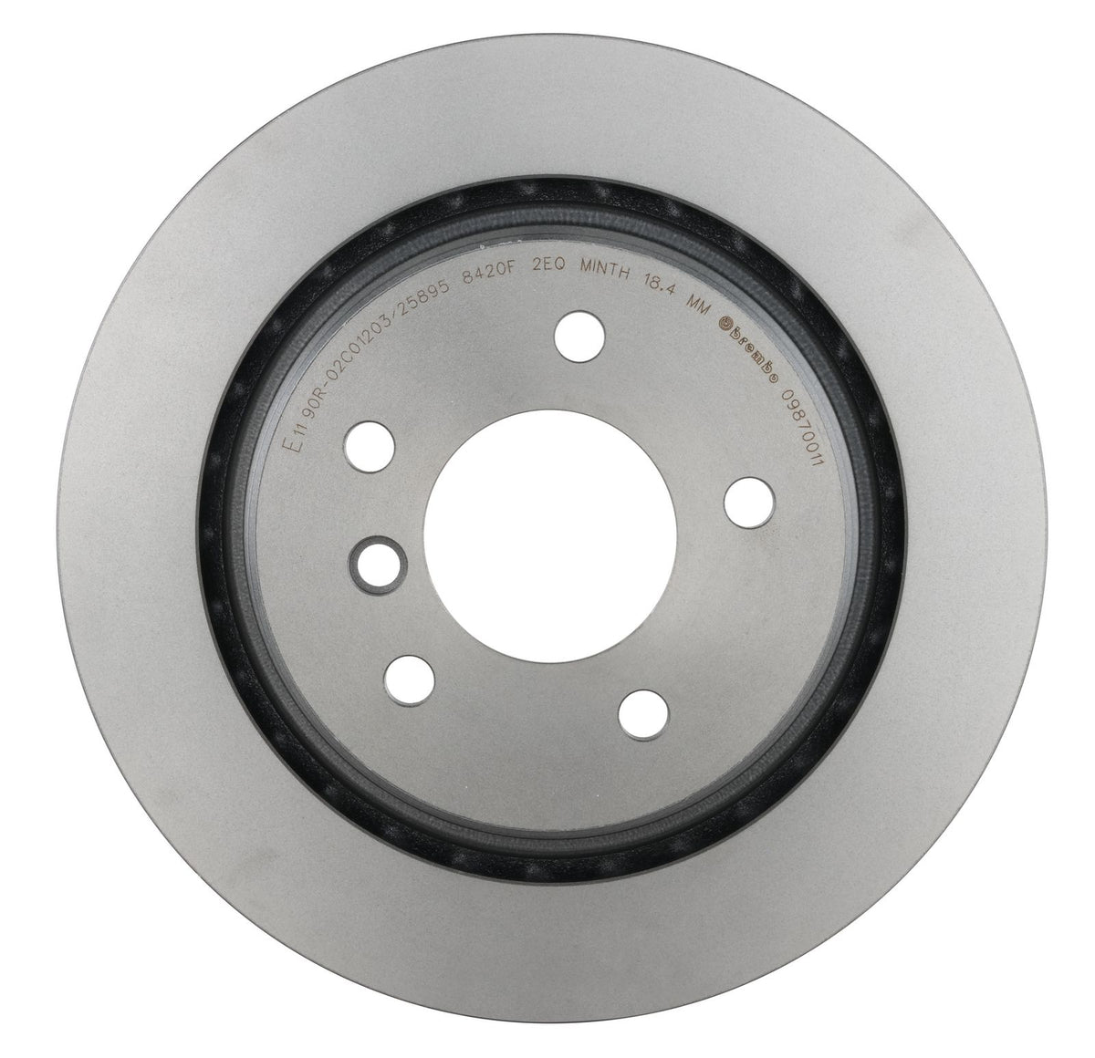 PRIME UV Coated Rear Right Disc Brake Rotor - 09.8700.11_07