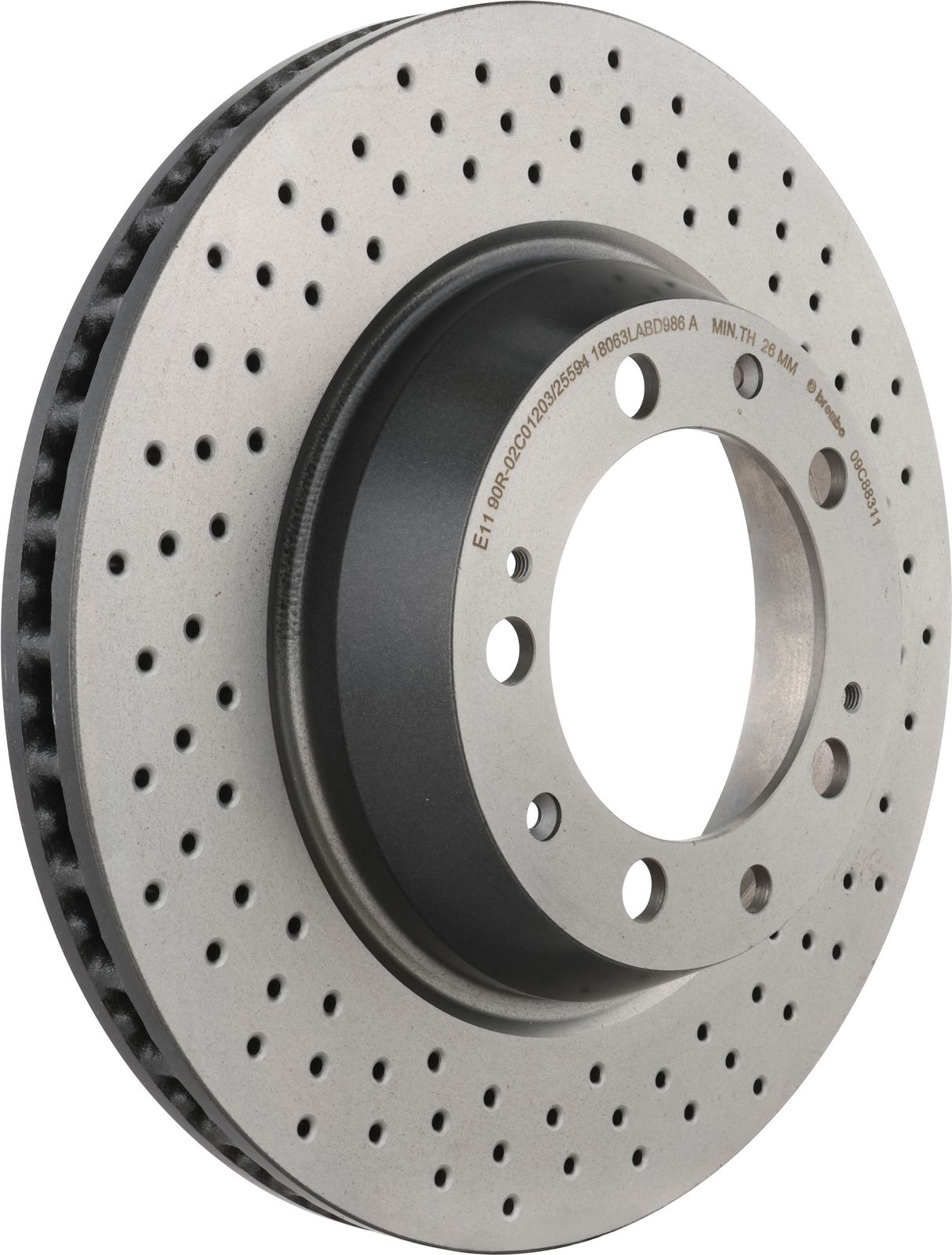 PRIME UV Coated Rear Right Disc Brake Rotor - 09.C883.11_01
