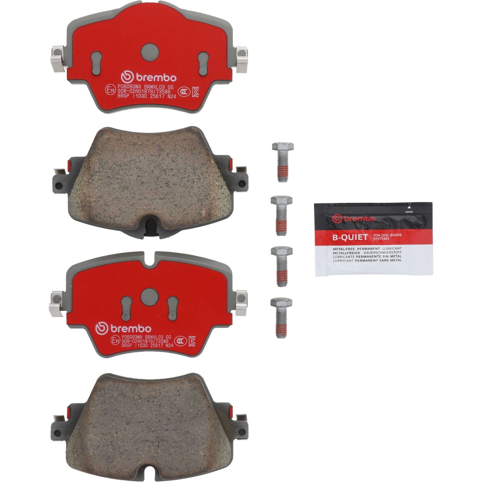 XTRA Ceramic Front Disc Brake Pad Set - P06093NX_02