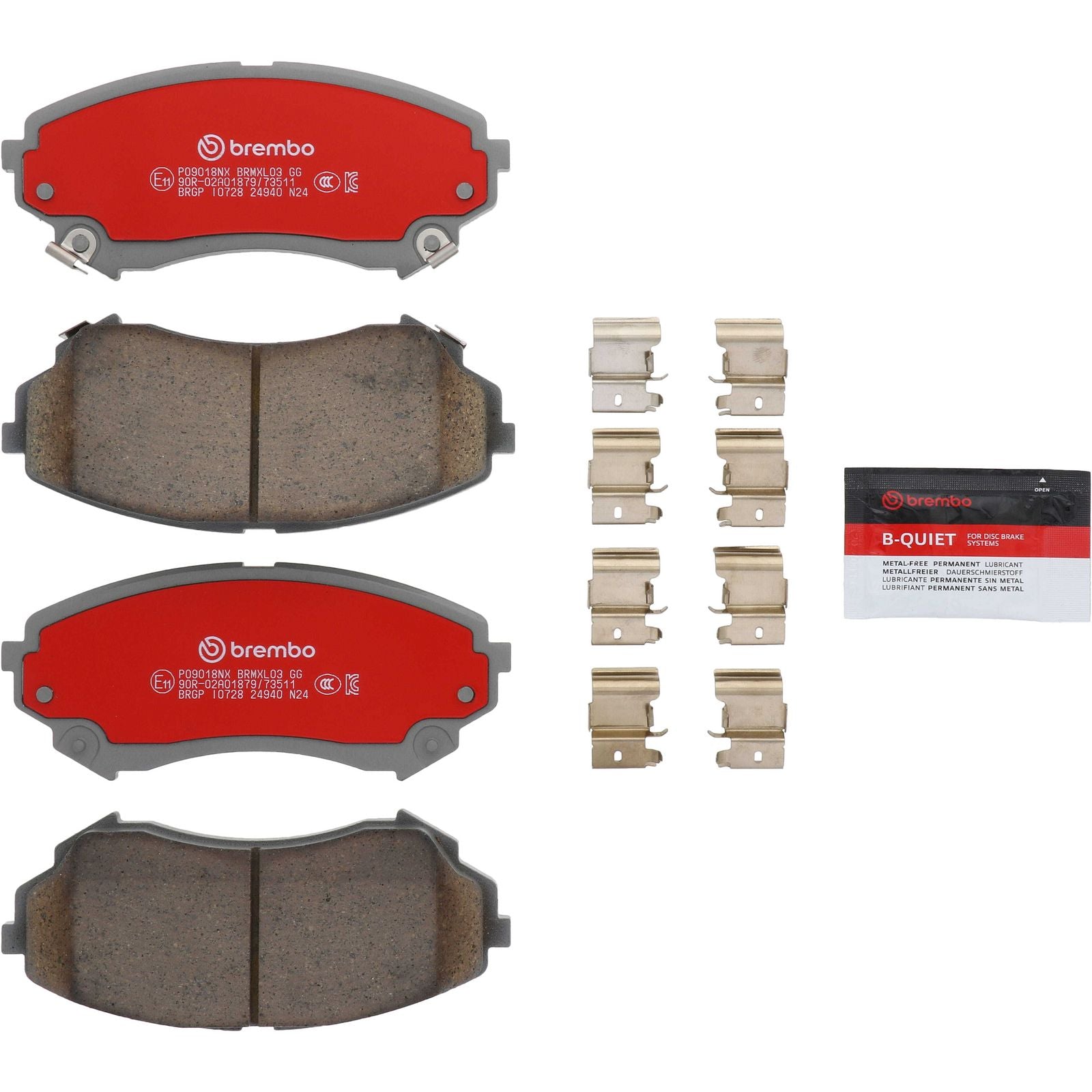 XTRA Ceramic Front Disc Brake Pad Set - P09018NX_26