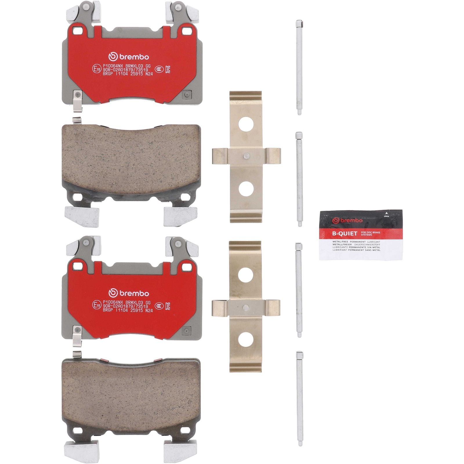 XTRA Ceramic Front Disc Brake Pad Set - P10064NX_26