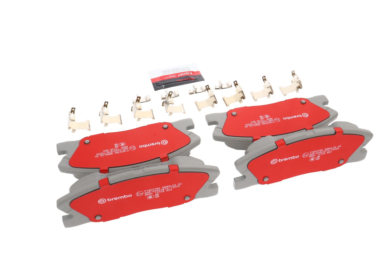 XTRA Ceramic Front Disc Brake Pad Set - P18037NX_13