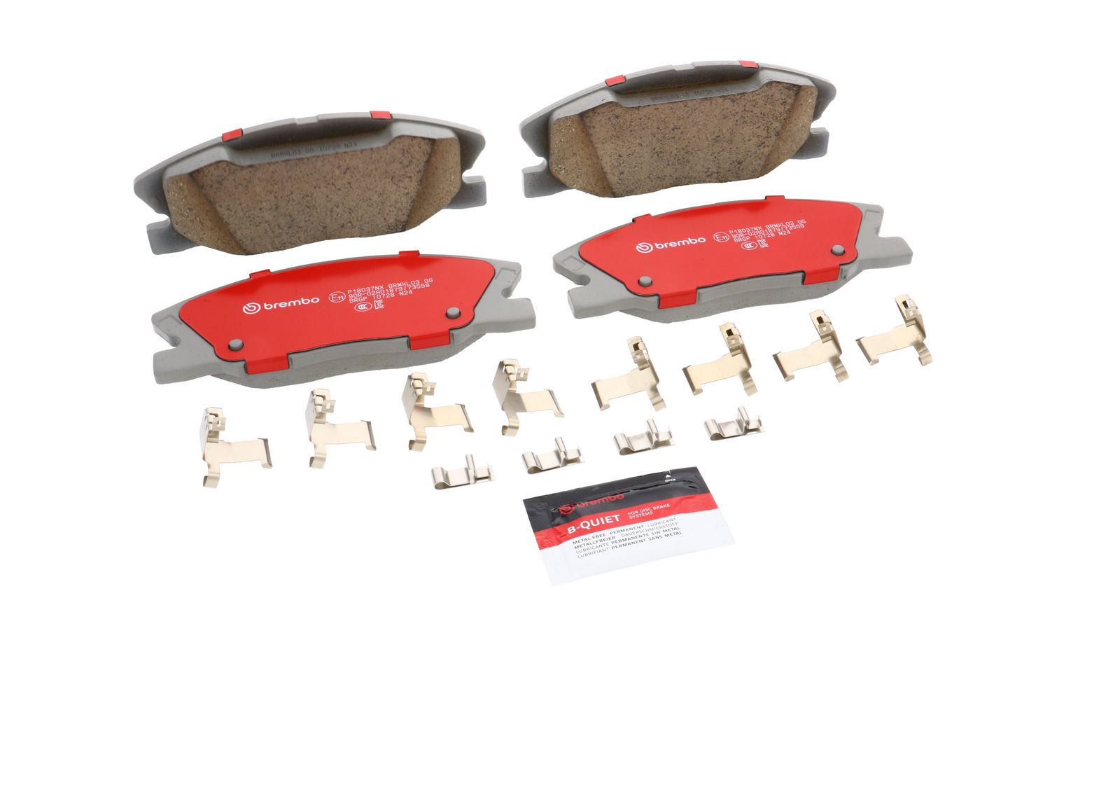 XTRA Ceramic Front Disc Brake Pad Set - P18037NX_25