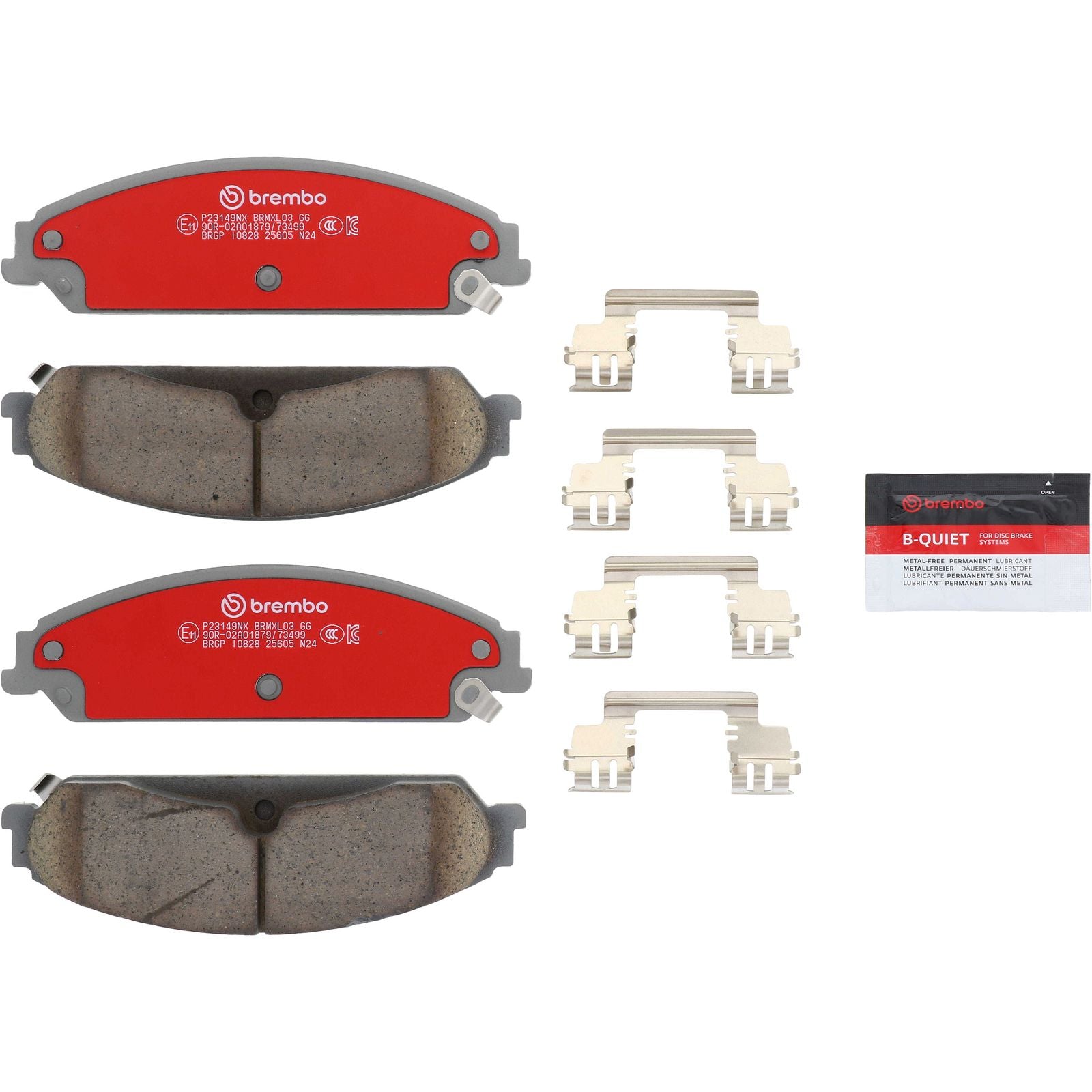 XTRA Ceramic Front Disc Brake Pad Set - P23149NX_26