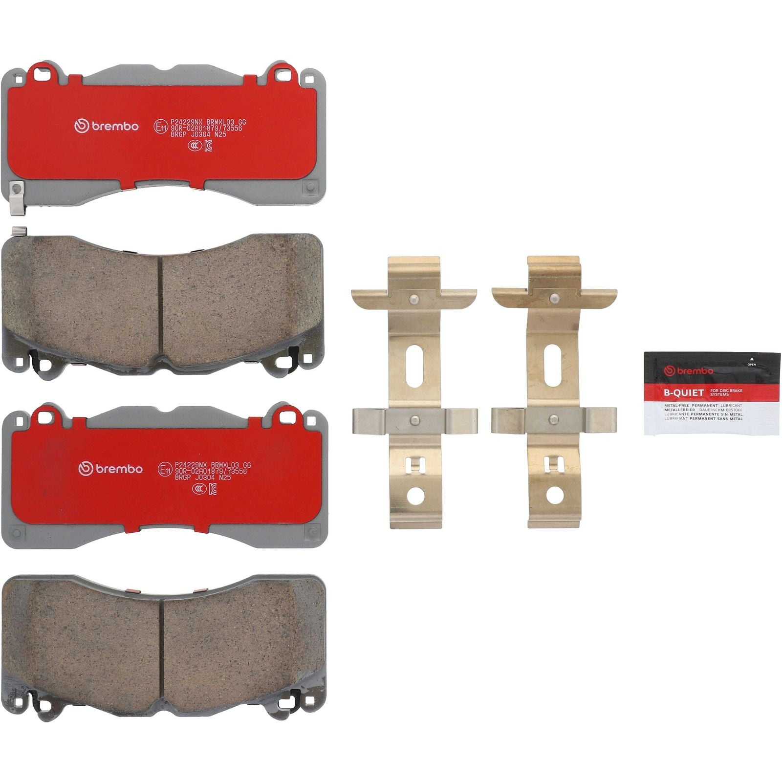 XTRA Ceramic Front Disc Brake Pad Set - P24229NX_26