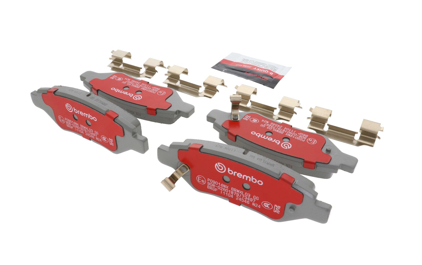 XTRA Ceramic Rear Disc Brake Pad Set - P09014NX_16
