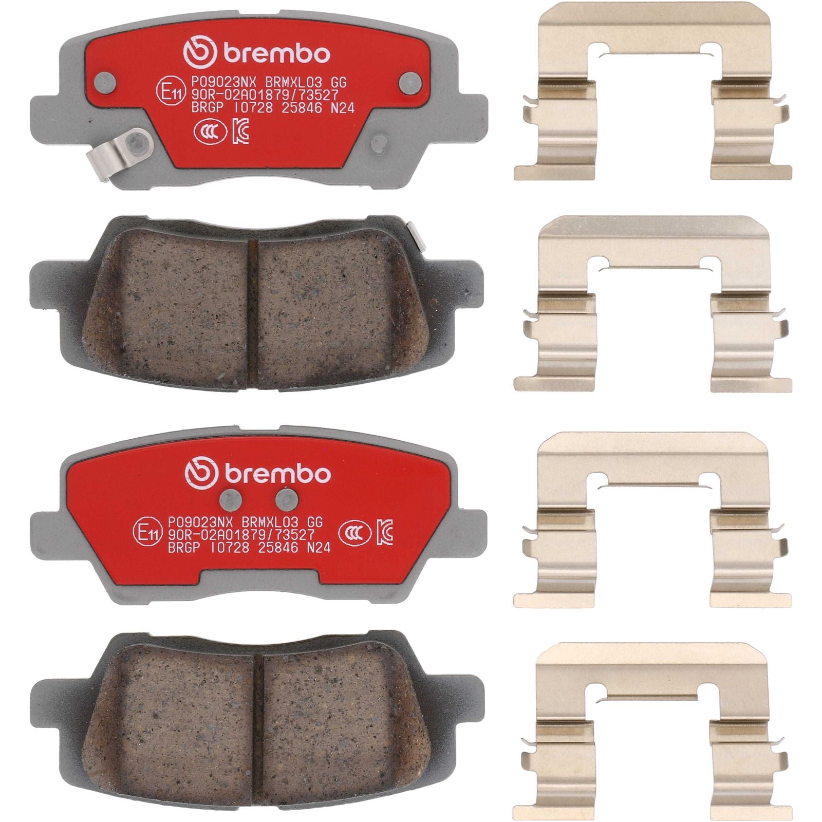 XTRA Ceramic Rear Disc Brake Pad Set - P09023NX_26
