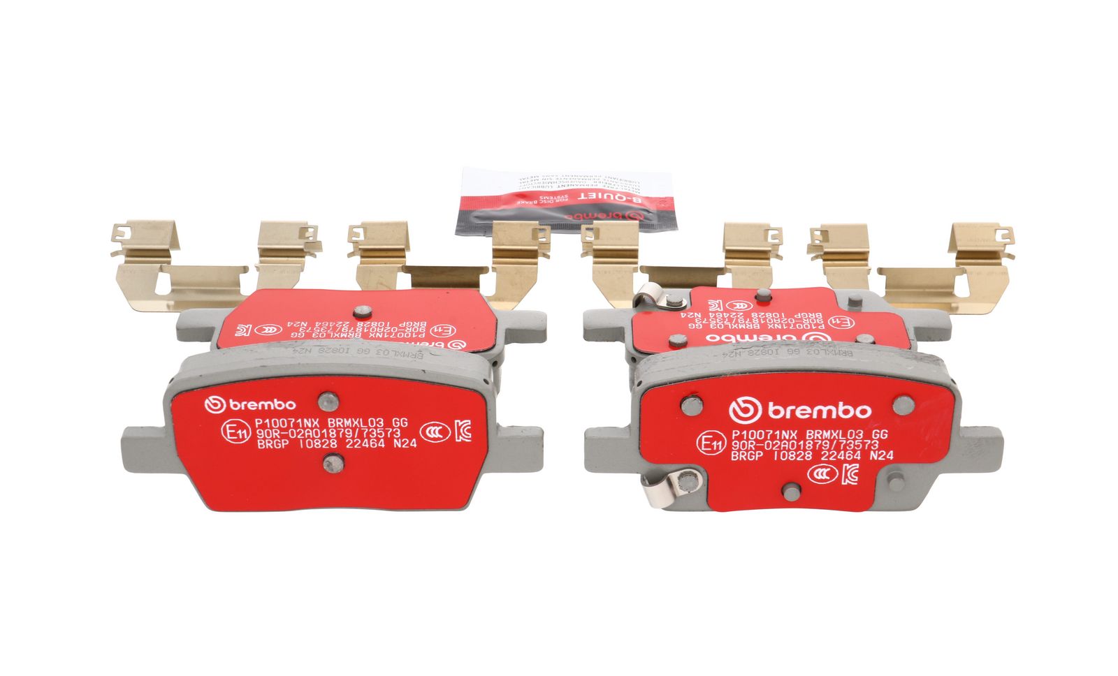 XTRA Ceramic Rear Disc Brake Pad Set - P10071NX_14