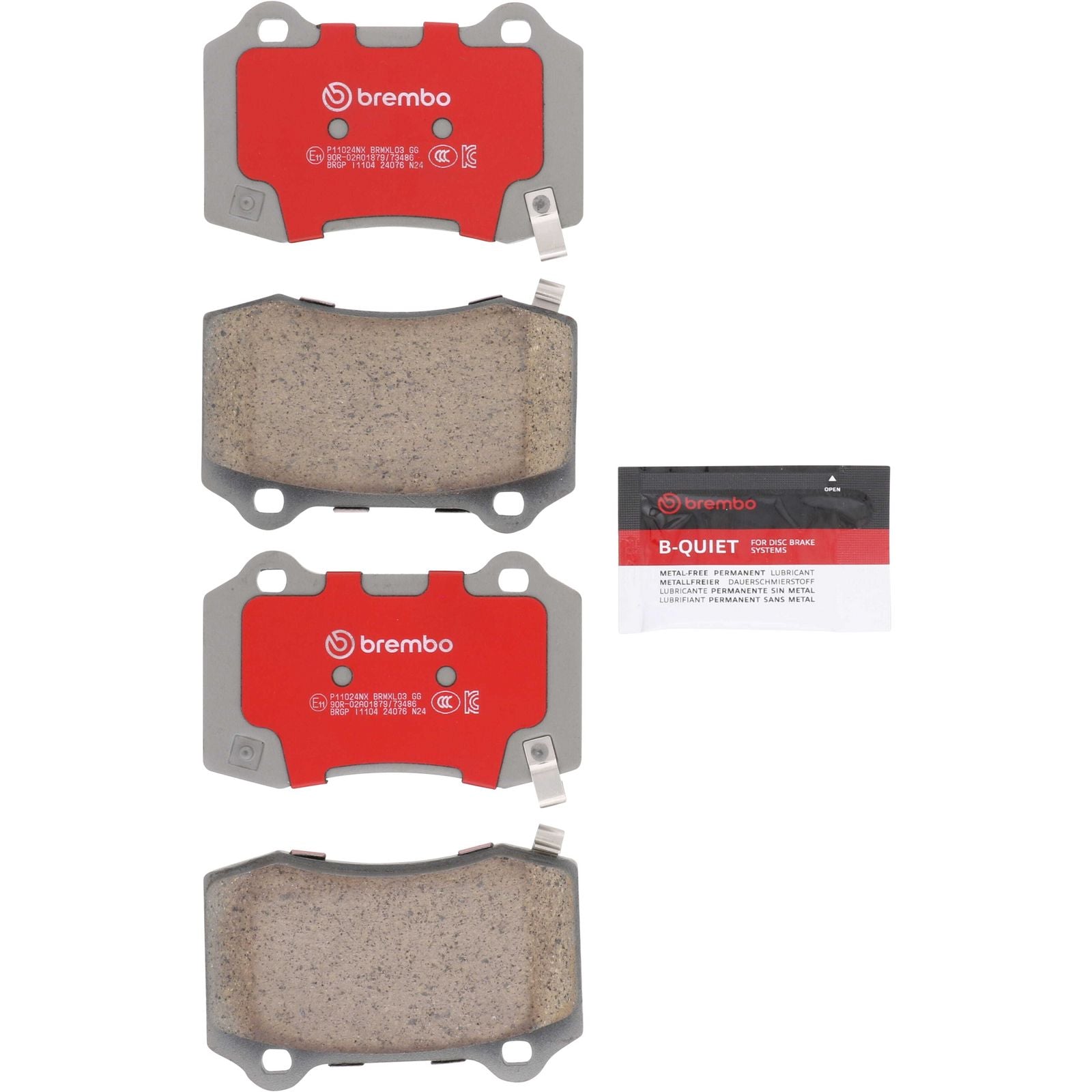 XTRA Ceramic Rear Disc Brake Pad Set - P11024NX_26
