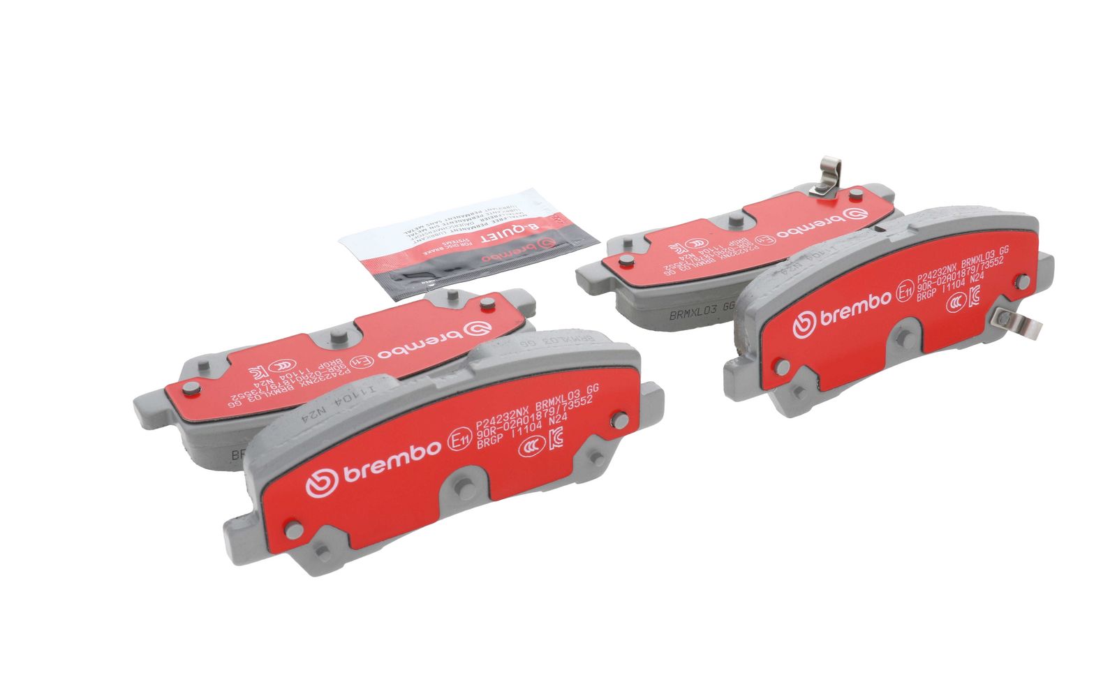 XTRA Ceramic Rear Disc Brake Pad Set - P24232NX_12