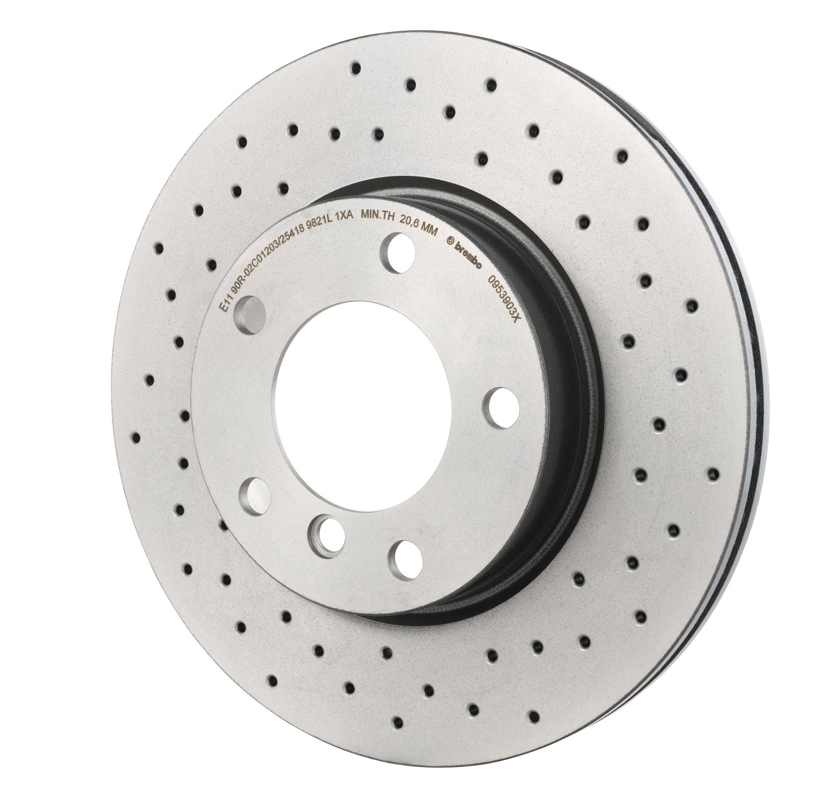 XTRA Drilled Front Disc Brake Rotor - 09.5390.3X_09