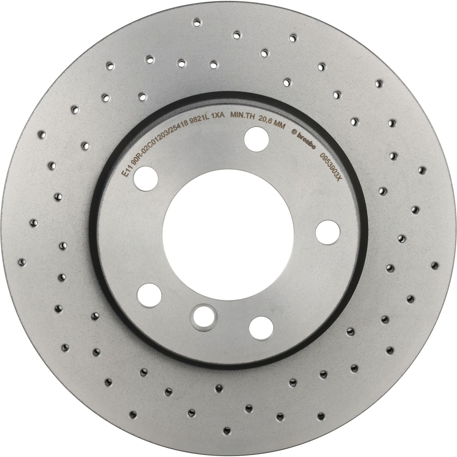 XTRA Drilled Front Disc Brake Rotor - 09.5390.3X_05