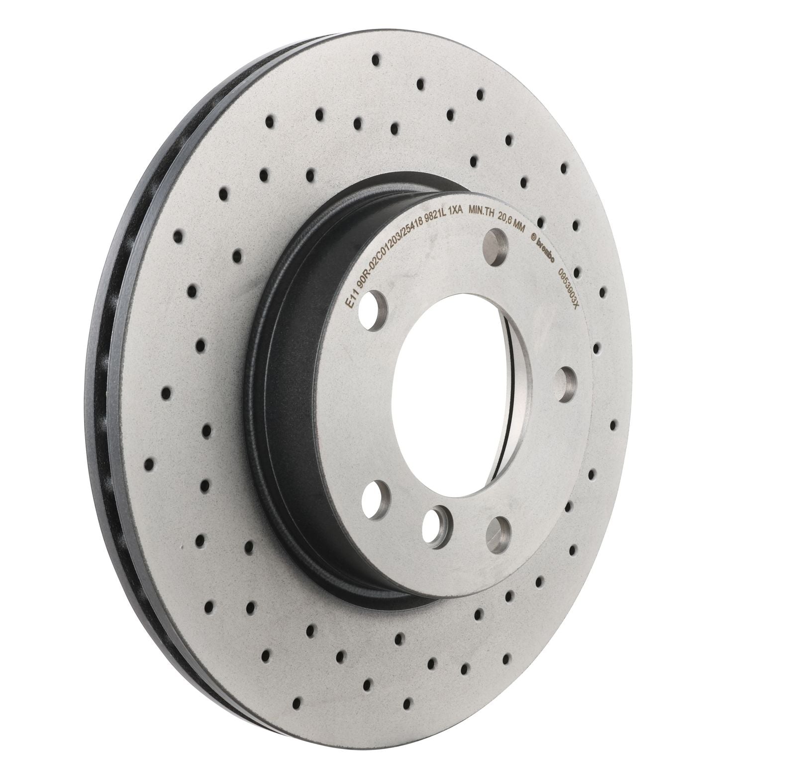 XTRA Drilled Front Disc Brake Rotor - 09.5390.3X_28