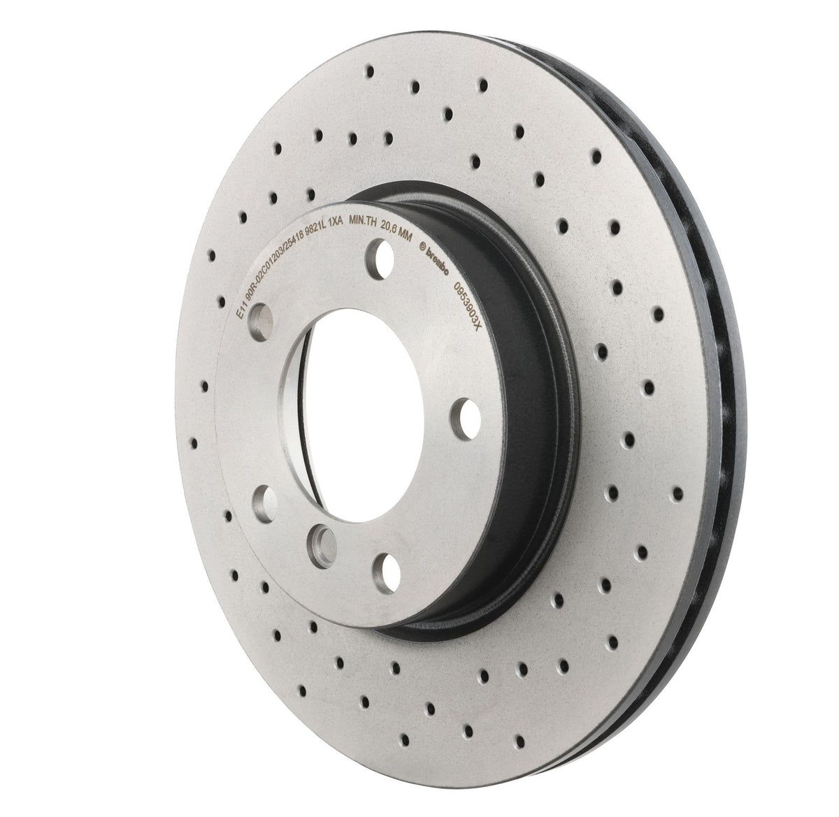 XTRA Drilled Front Disc Brake Rotor - 09.5390.3X_10