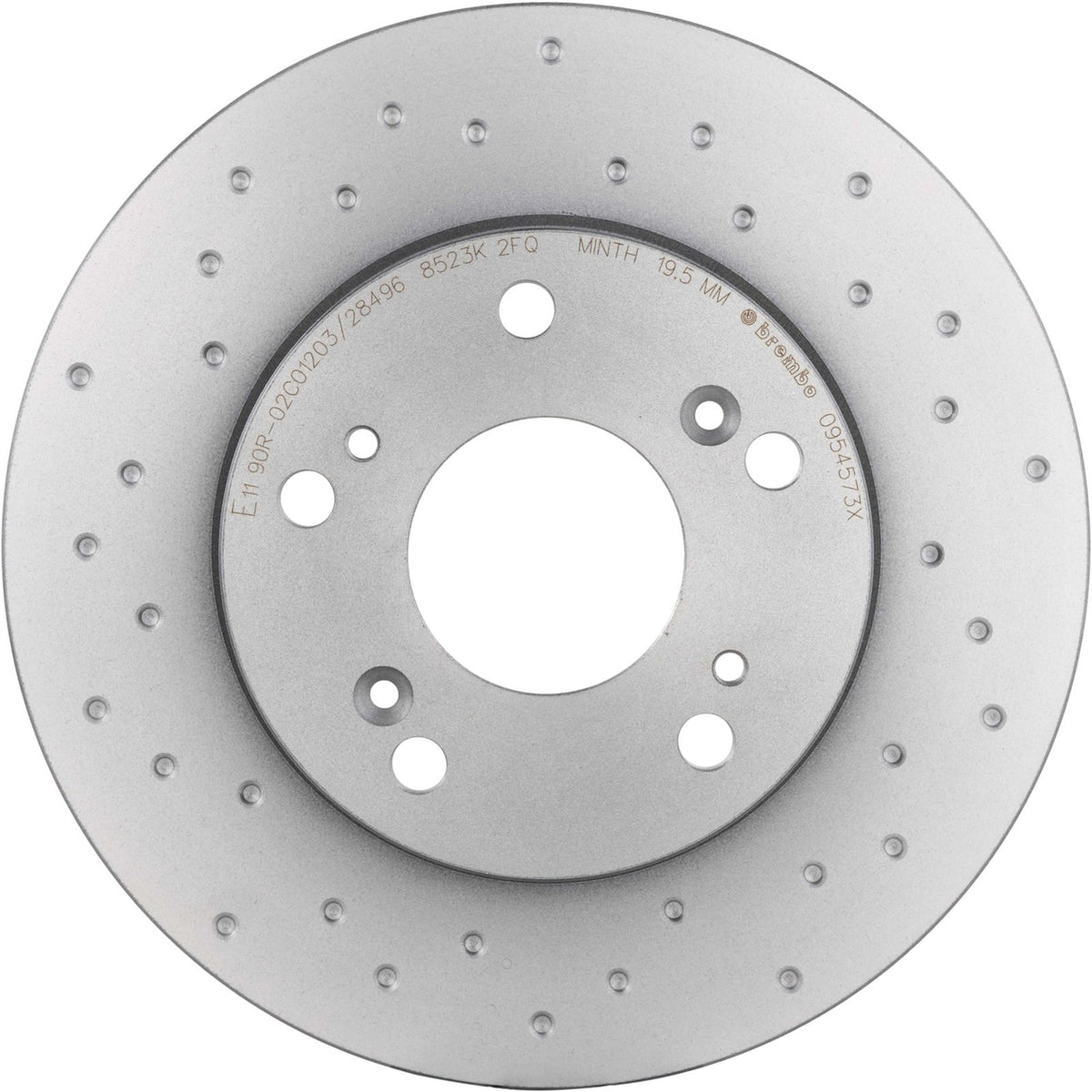 XTRA Drilled Front Disc Brake Rotor - 09.5457.3X_02