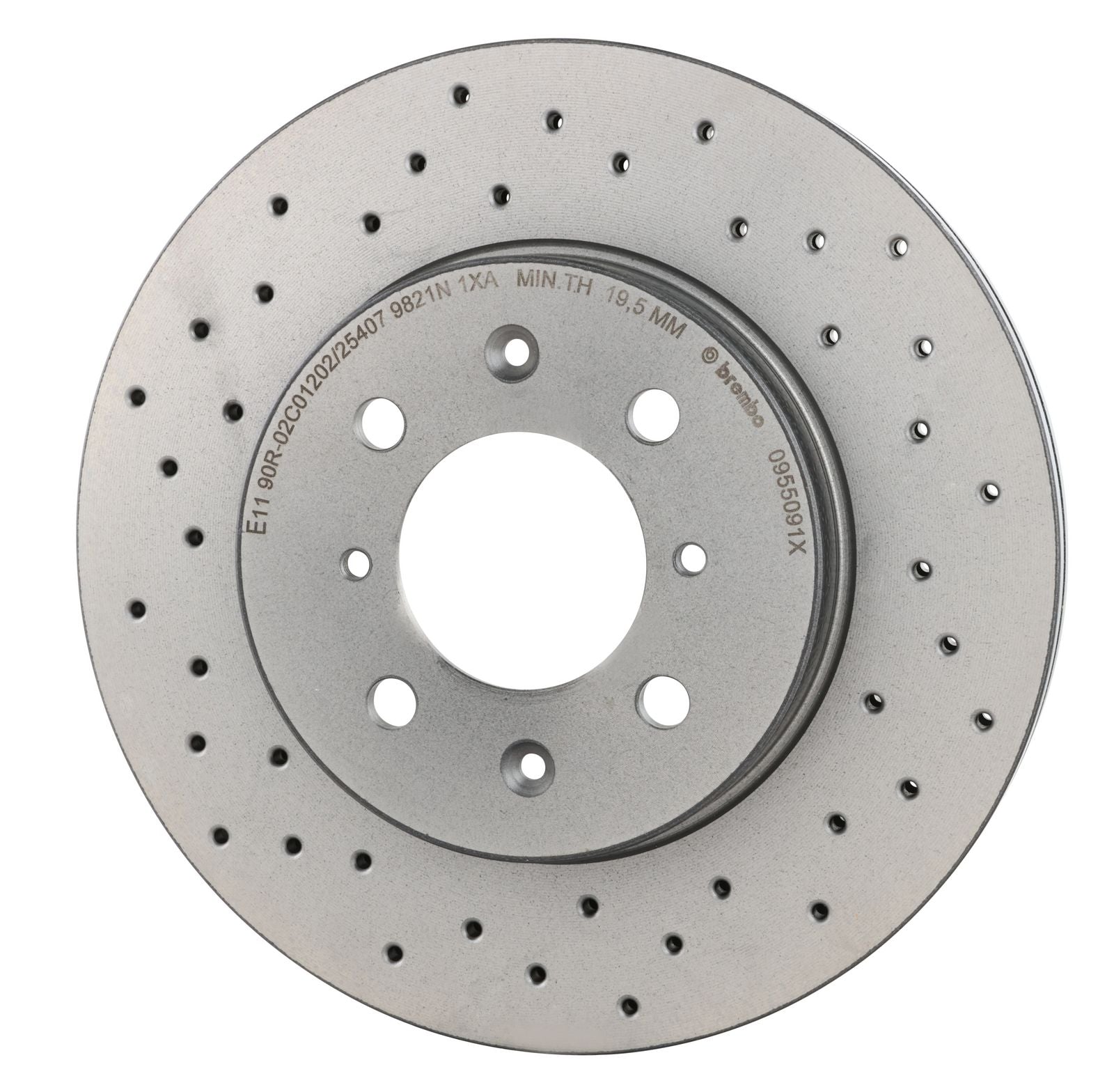 XTRA Drilled Front Disc Brake Rotor - 09.5509.1X_09