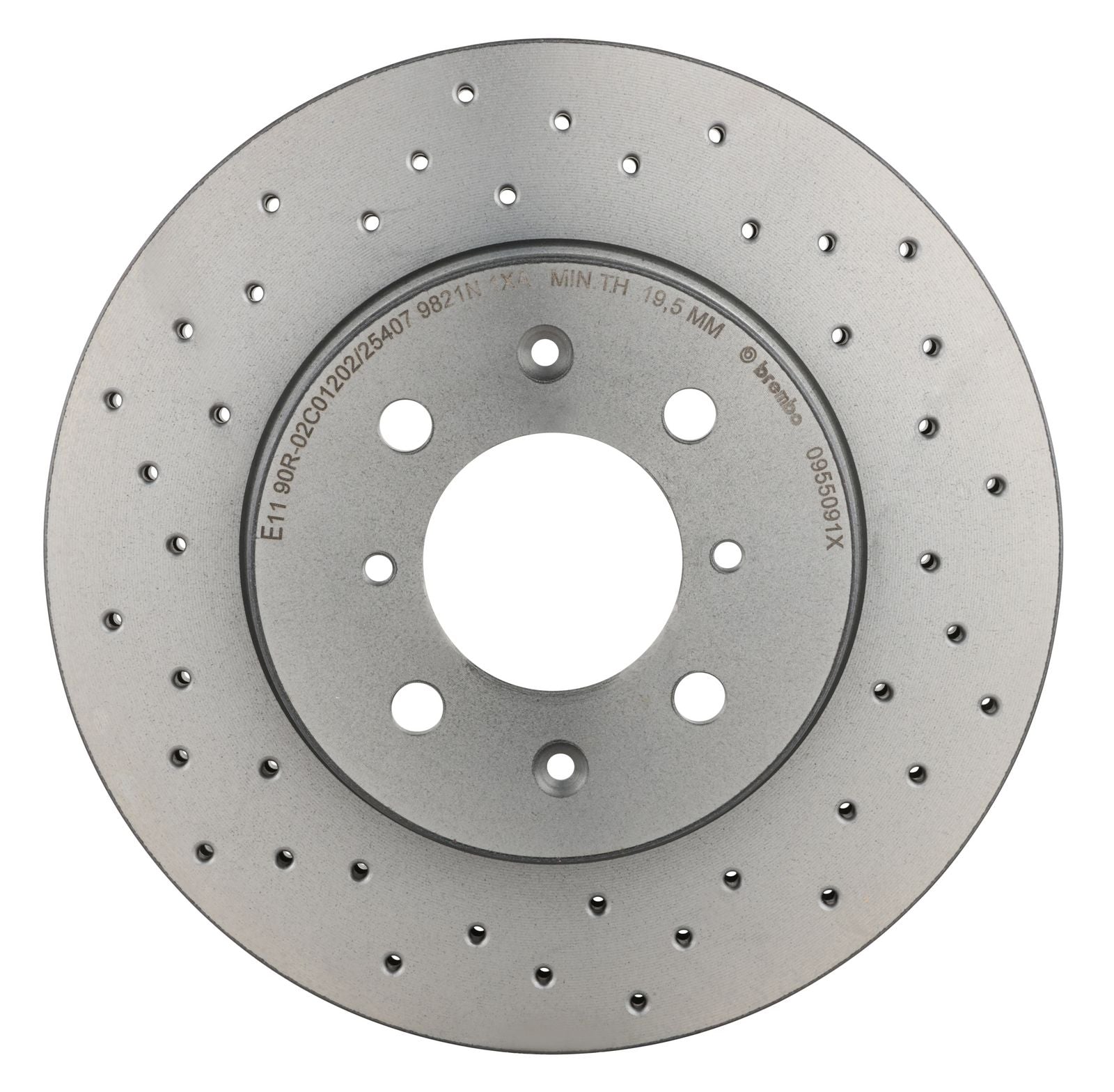 XTRA Drilled Front Disc Brake Rotor - 09.5509.1X_08