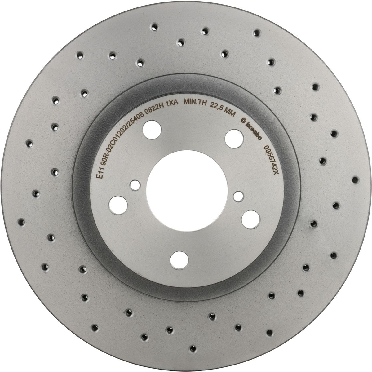 XTRA Drilled Front Disc Brake Rotor - 09.5674.2X_01