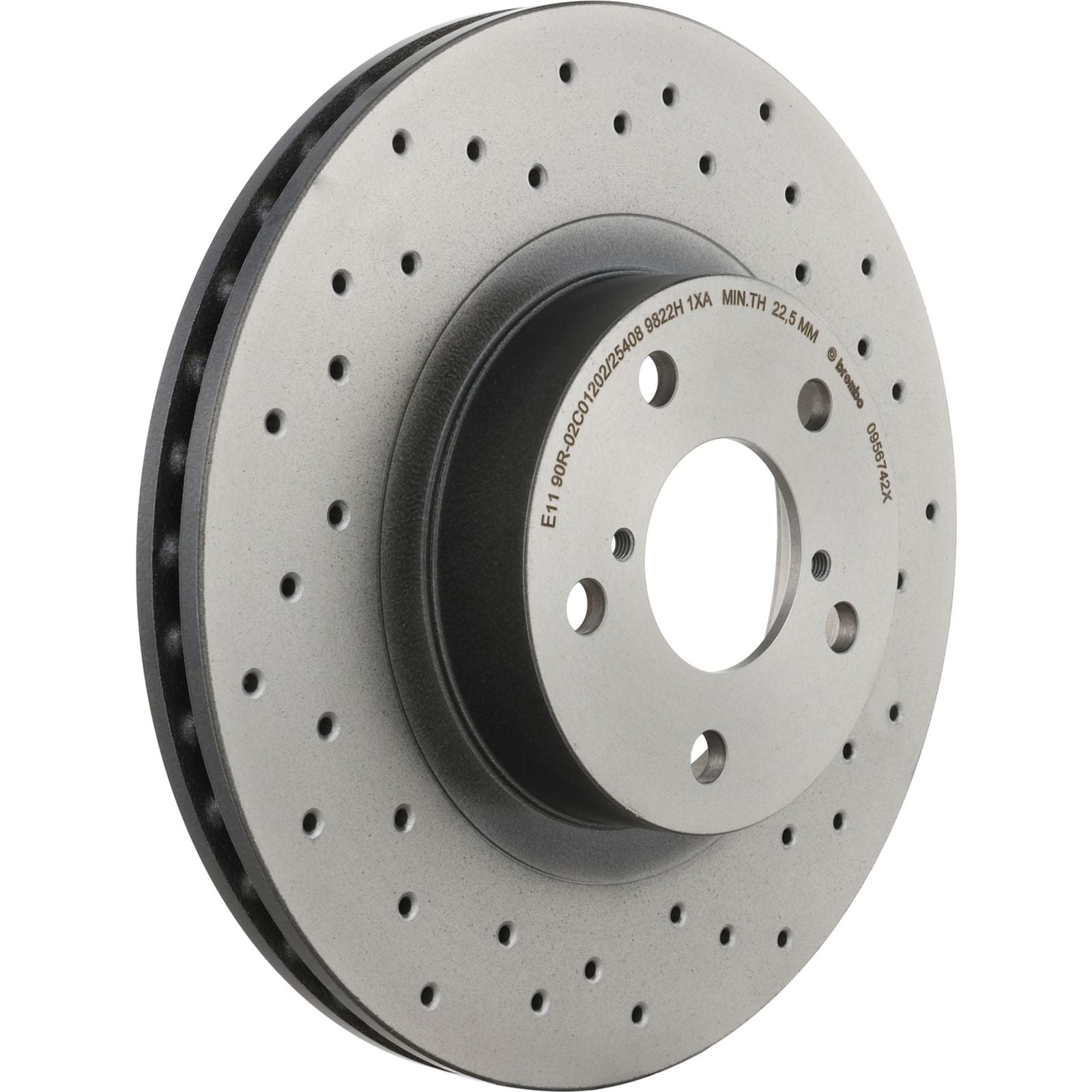 XTRA Drilled Front Disc Brake Rotor - 09.5674.2X_03