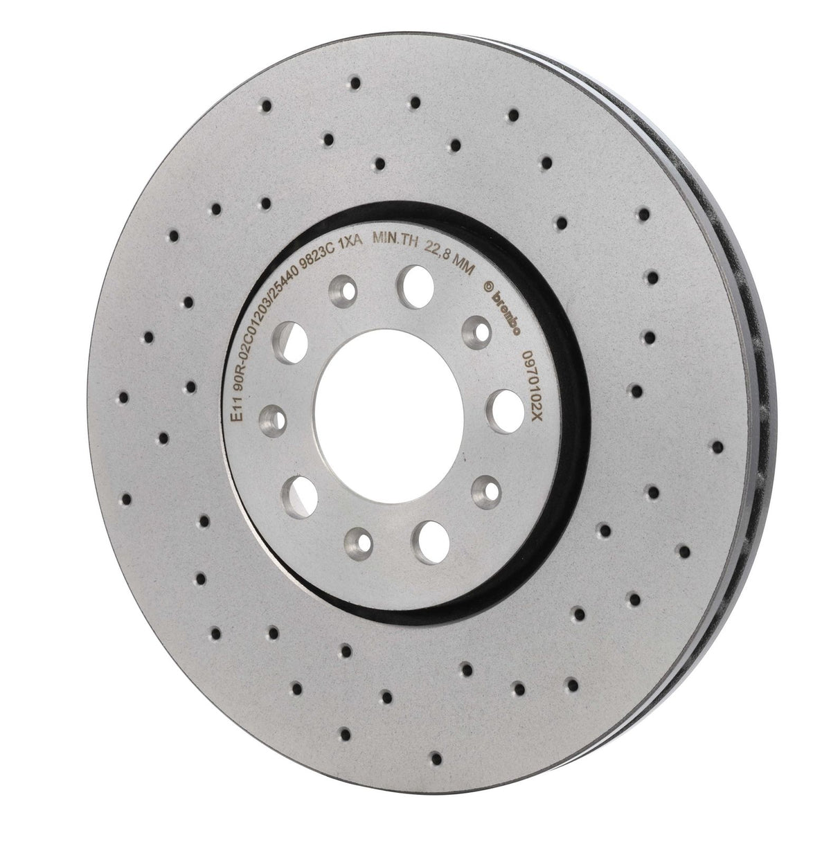 XTRA Drilled Front Disc Brake Rotor - 09.7010.2X_09