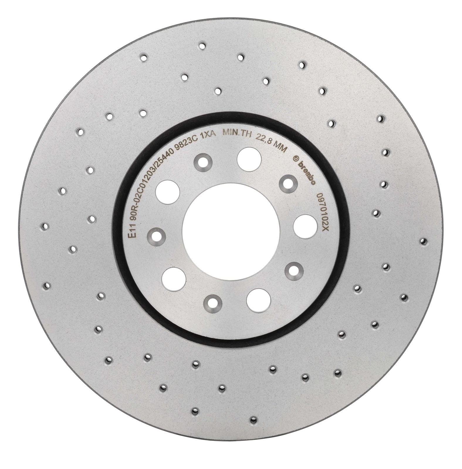 XTRA Drilled Front Disc Brake Rotor - 09.7010.2X_07