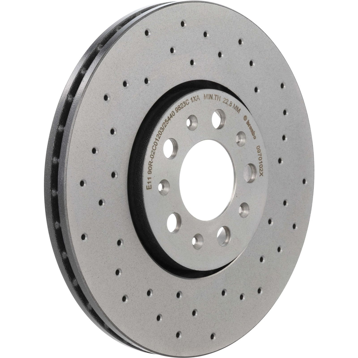 XTRA Drilled Front Disc Brake Rotor - 09.7010.2X_03