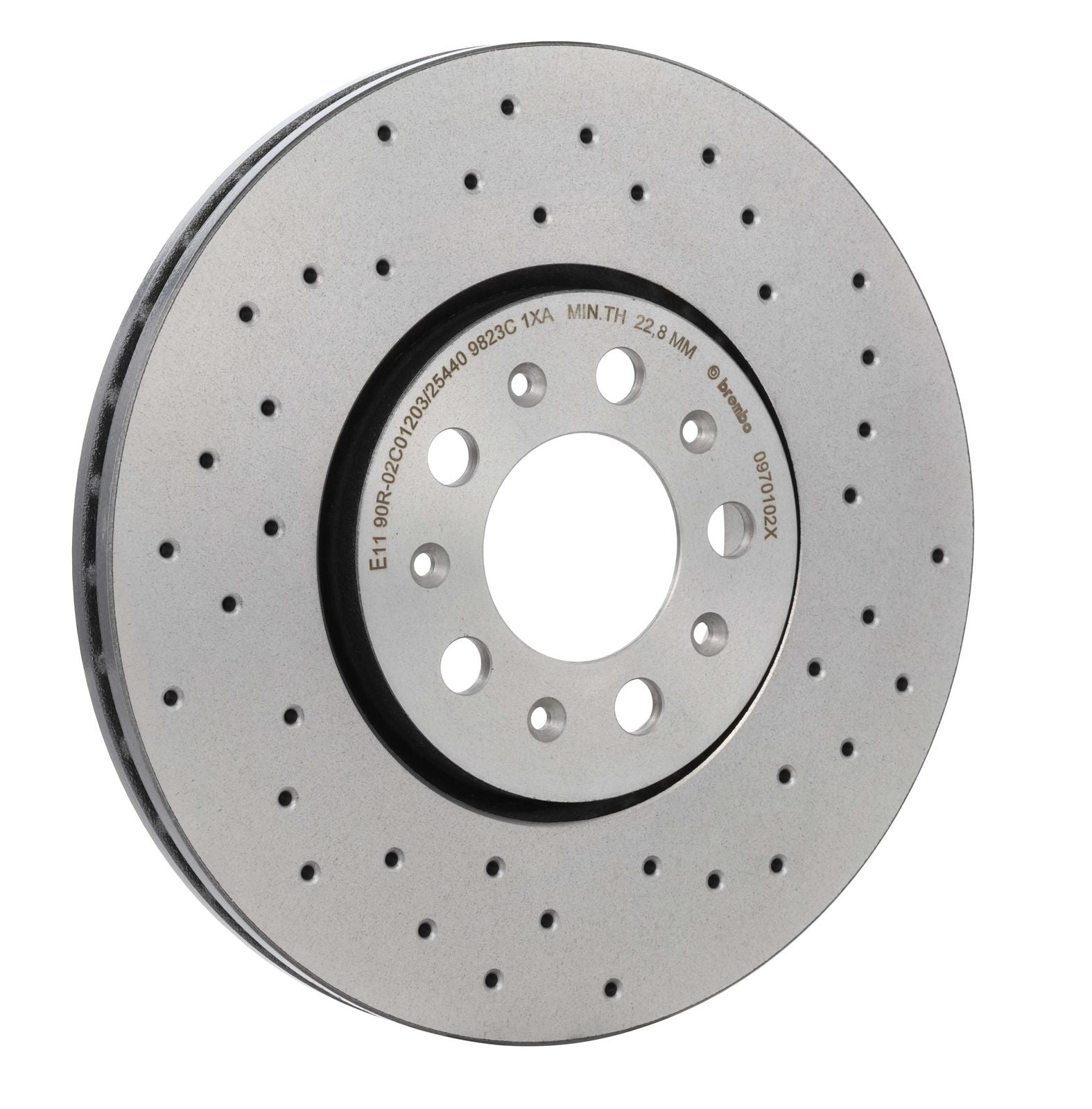 XTRA Drilled Front Disc Brake Rotor - 09.7010.2X_29