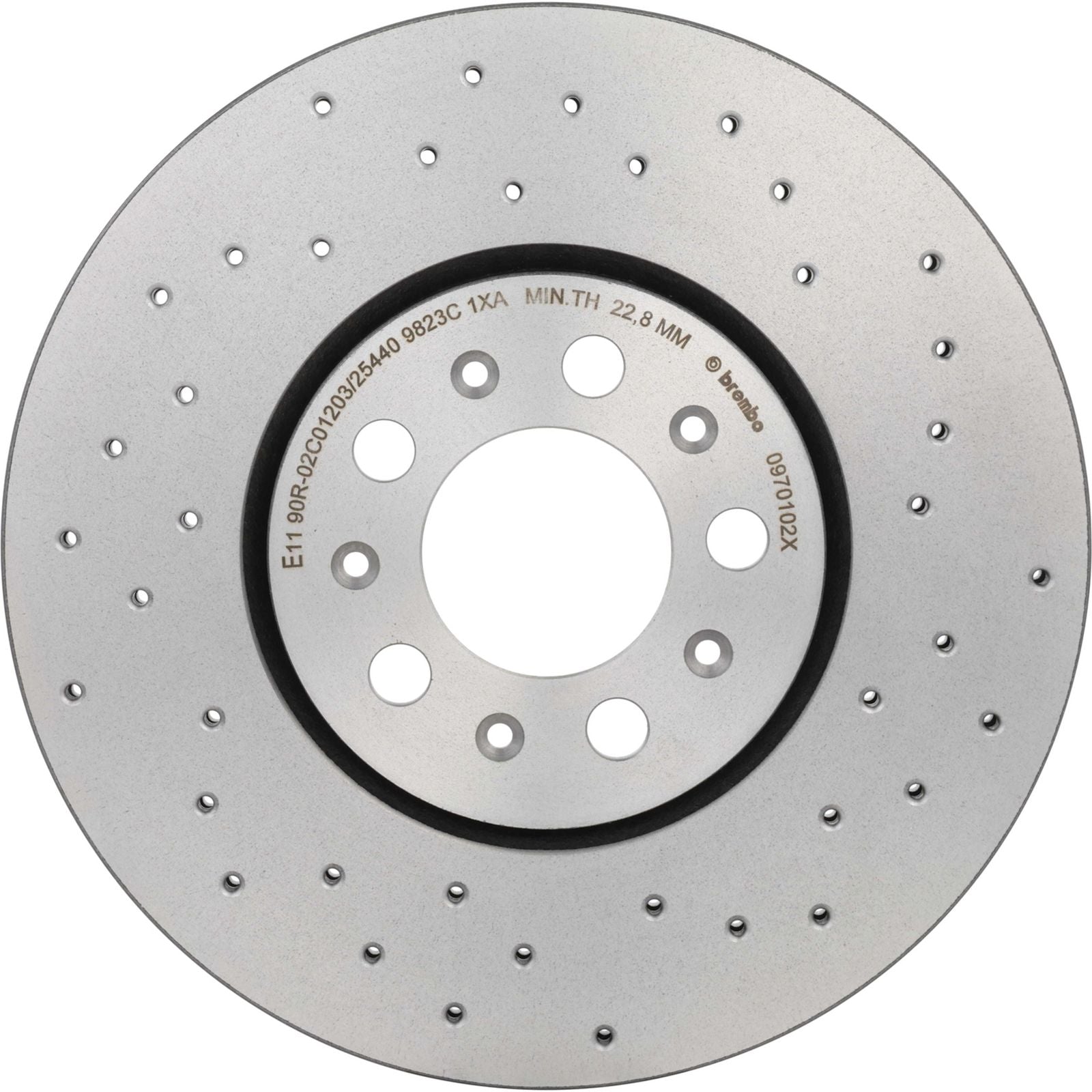 XTRA Drilled Front Disc Brake Rotor - 09.7010.2X_05