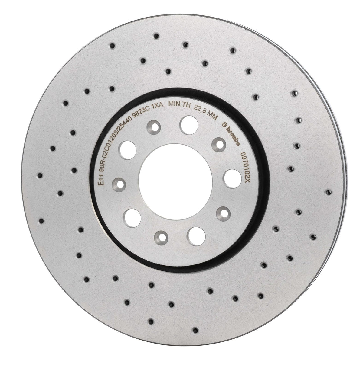 XTRA Drilled Front Disc Brake Rotor - 09.7010.2X_08