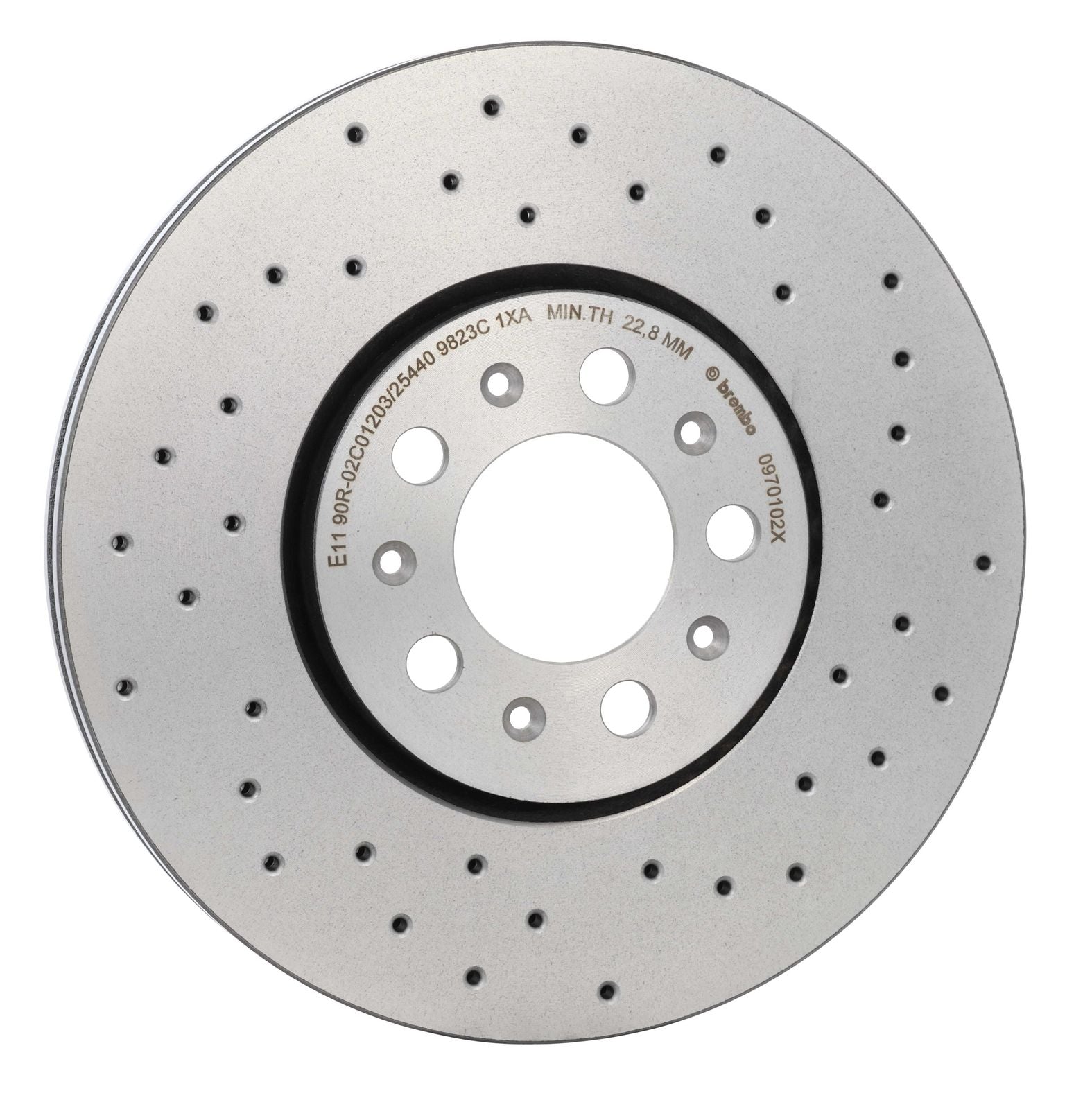 XTRA Drilled Front Disc Brake Rotor - 09.7010.2X_30
