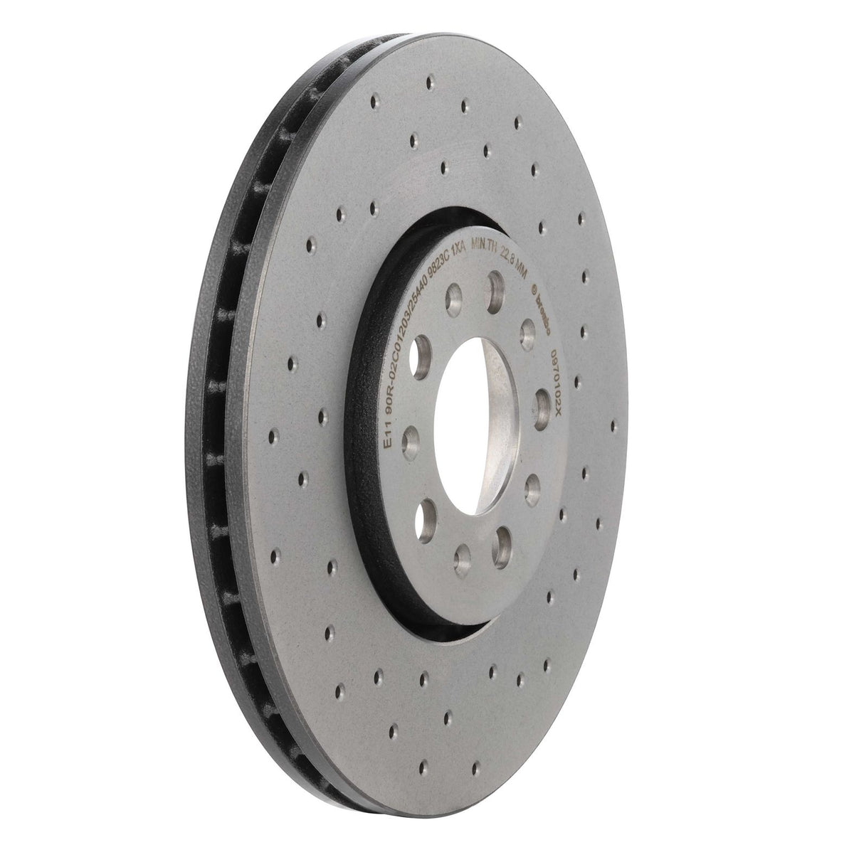 XTRA Drilled Front Disc Brake Rotor - 09.7010.2X_27