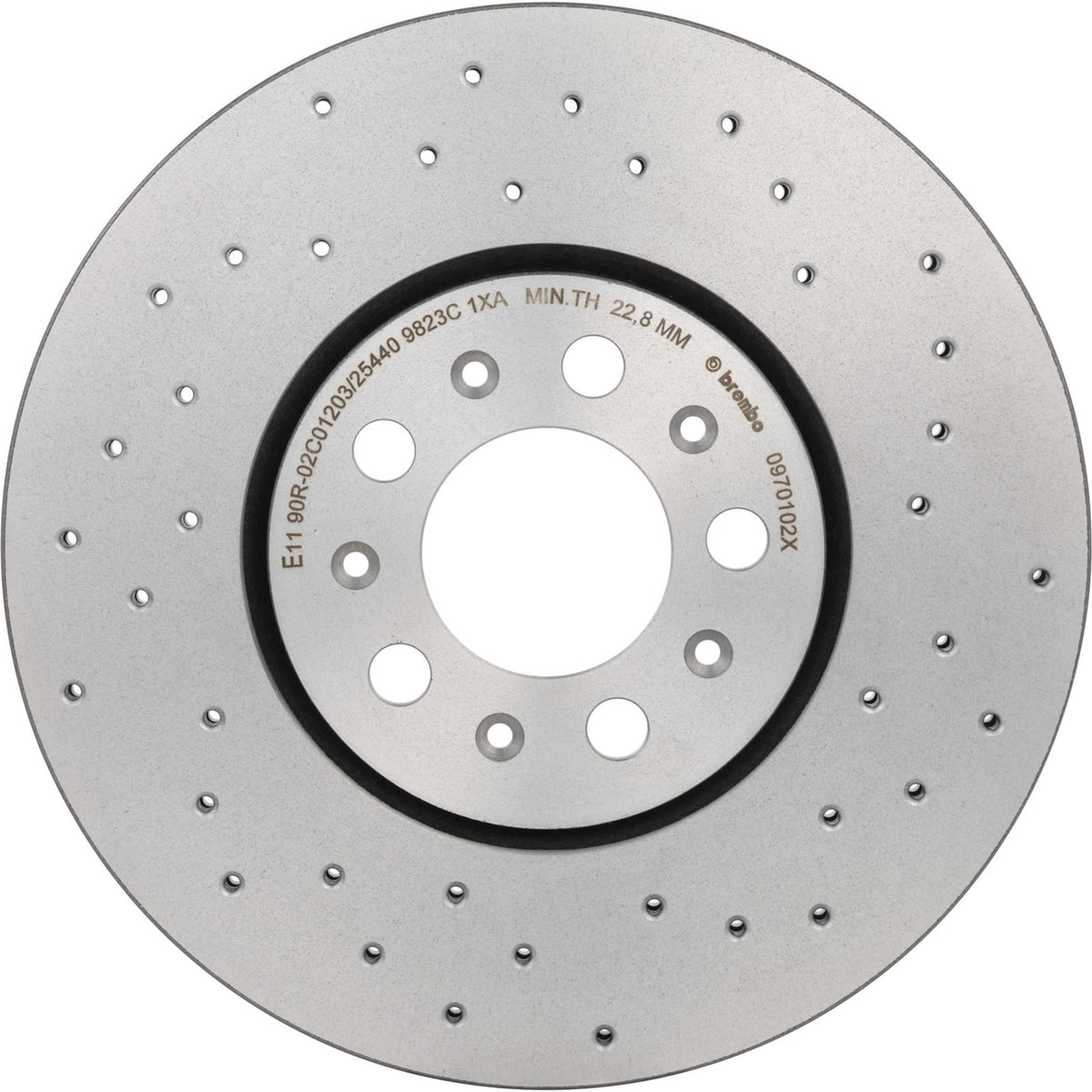 XTRA Drilled Front Disc Brake Rotor - 09.7010.2X_05