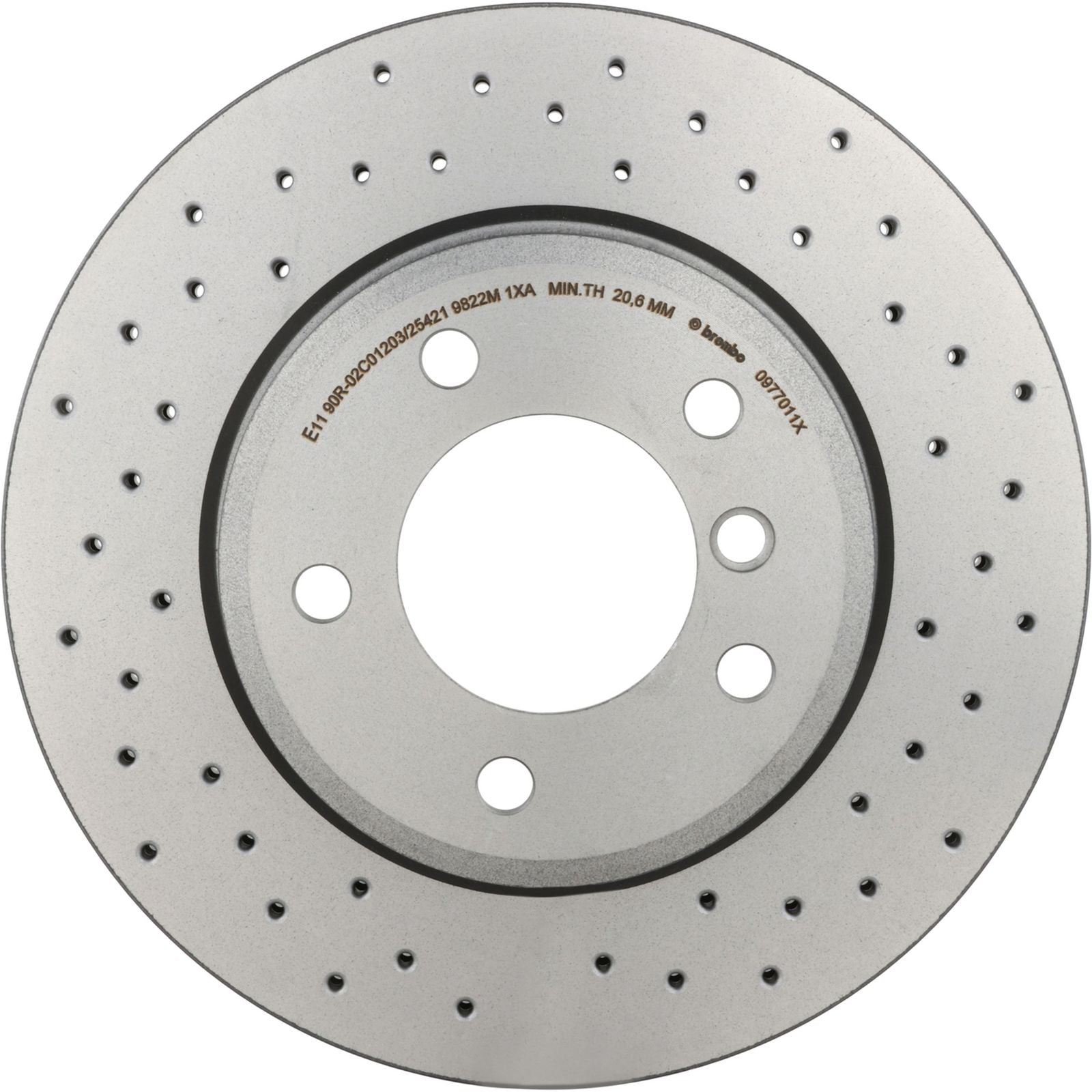 XTRA Drilled Front Disc Brake Rotor - 09.7701.1X_06