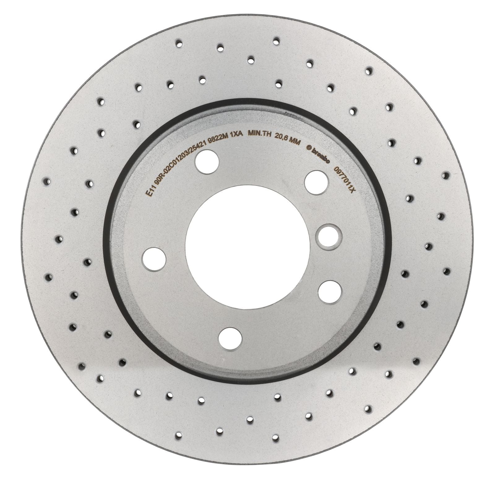 XTRA Drilled Front Disc Brake Rotor - 09.7701.1X_07