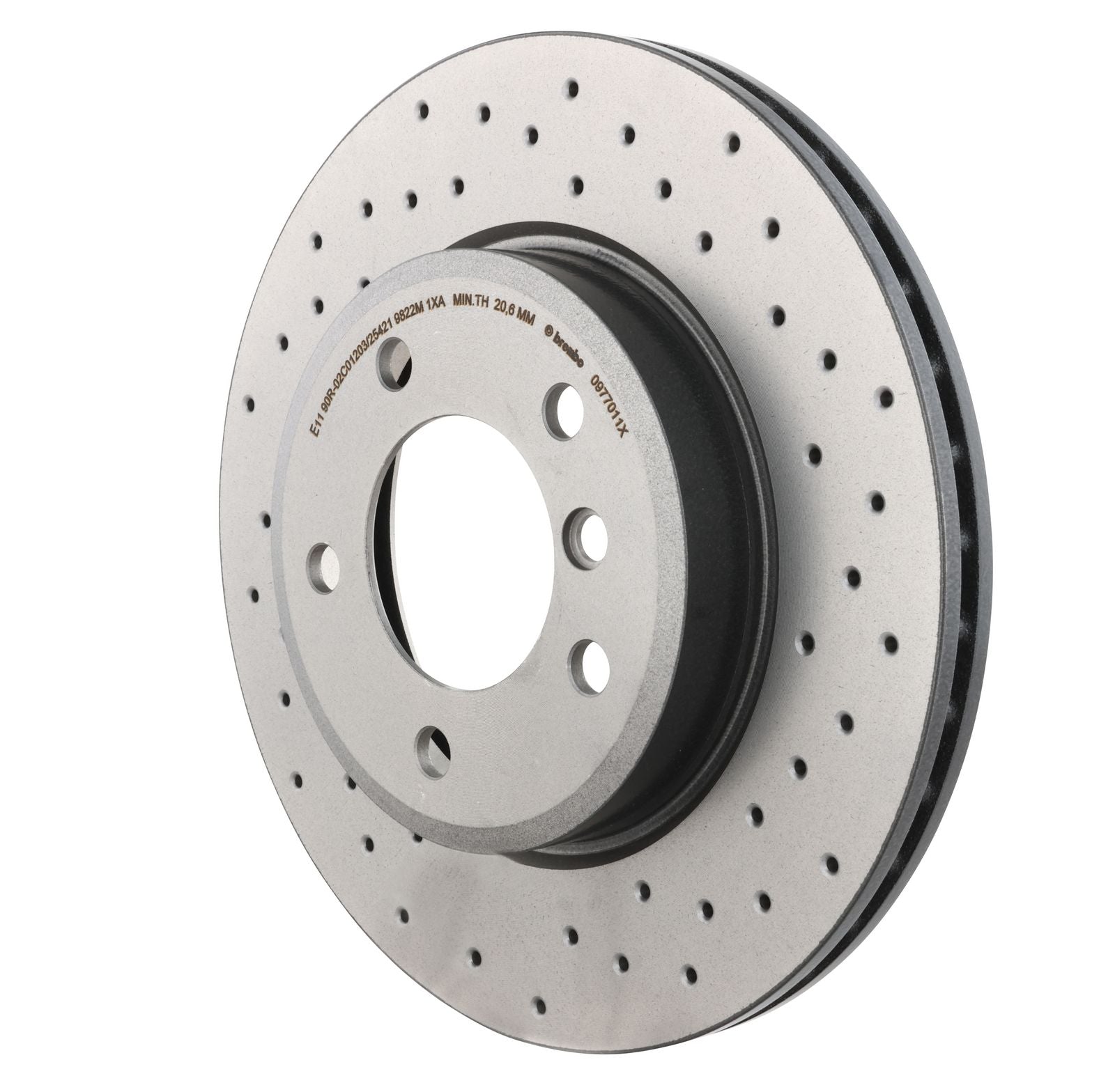 XTRA Drilled Front Disc Brake Rotor - 09.7701.1X_10