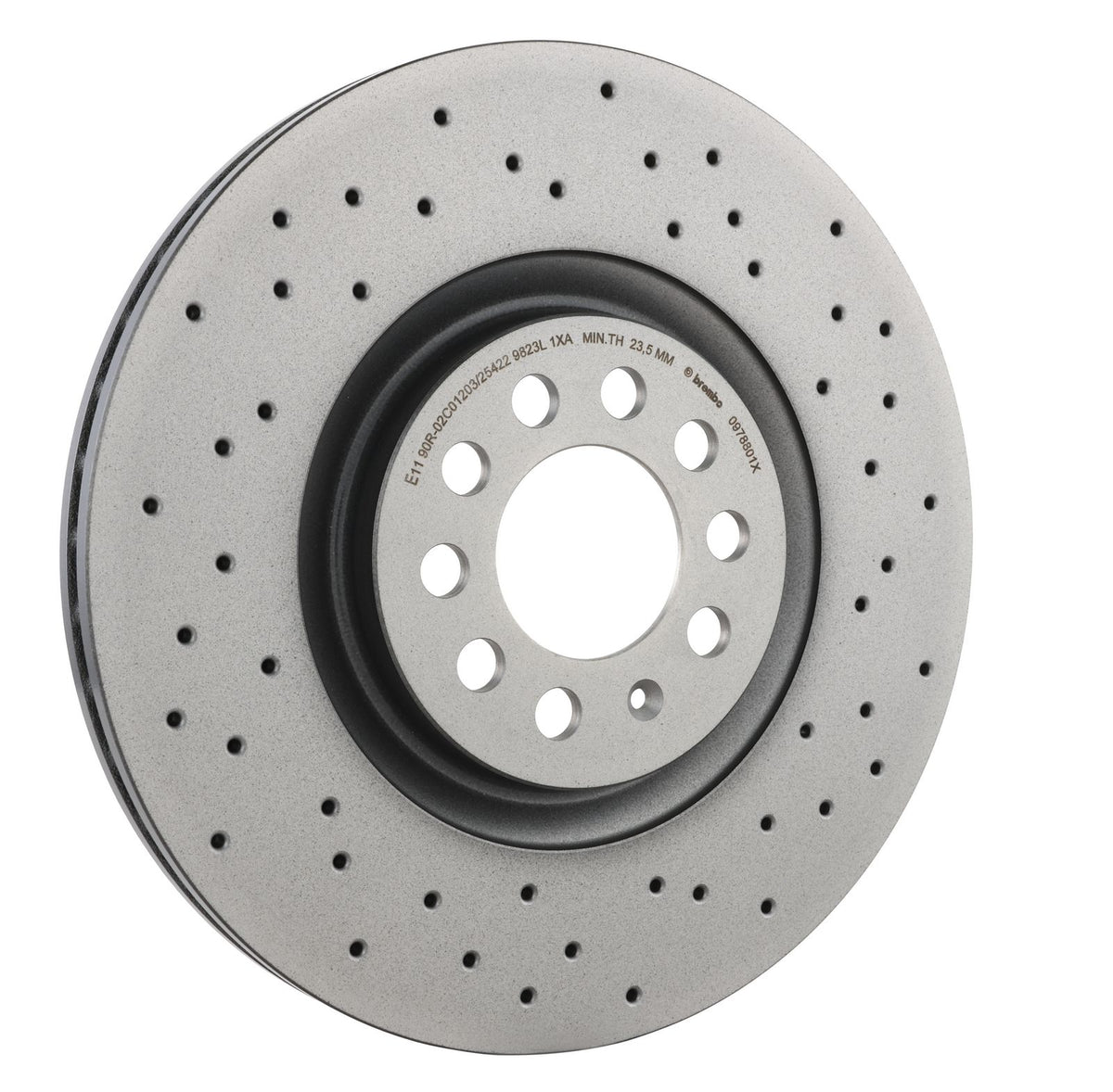 XTRA Drilled Front Disc Brake Rotor - 09.7880.1X_29