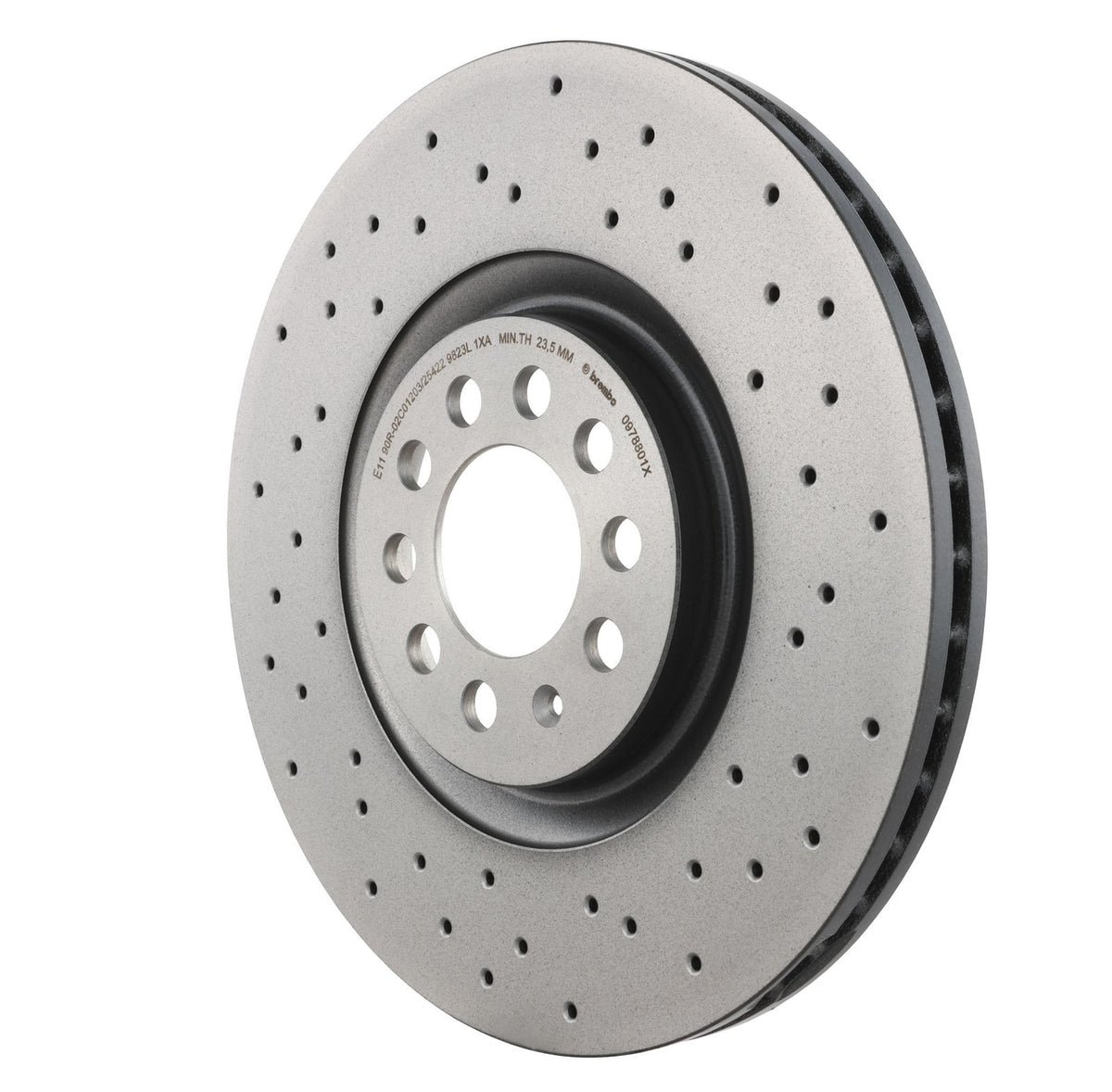 XTRA Drilled Front Disc Brake Rotor - 09.7880.1X_10