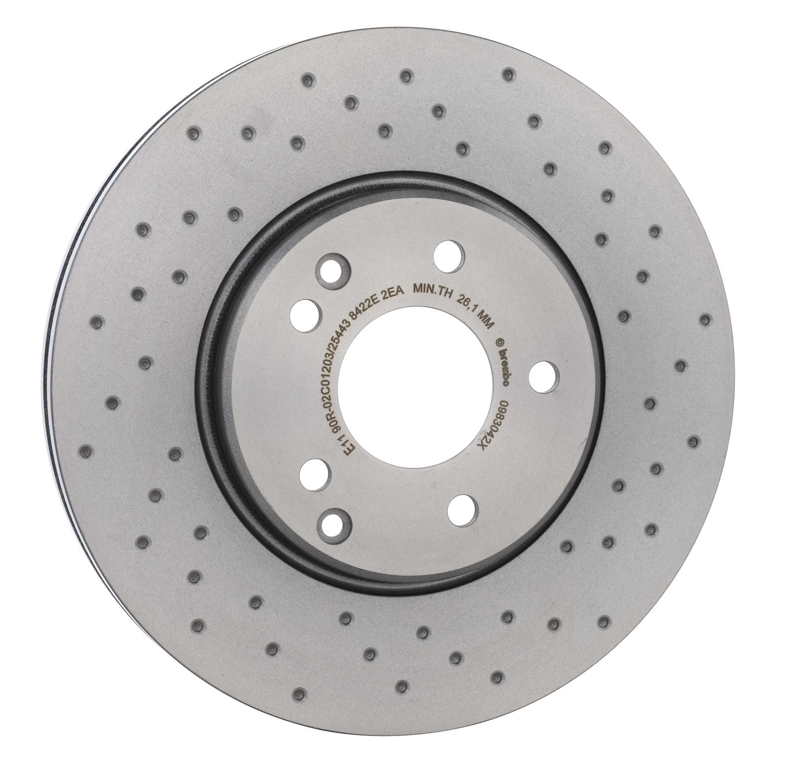 XTRA Drilled Front Disc Brake Rotor - 09.8304.2X_30