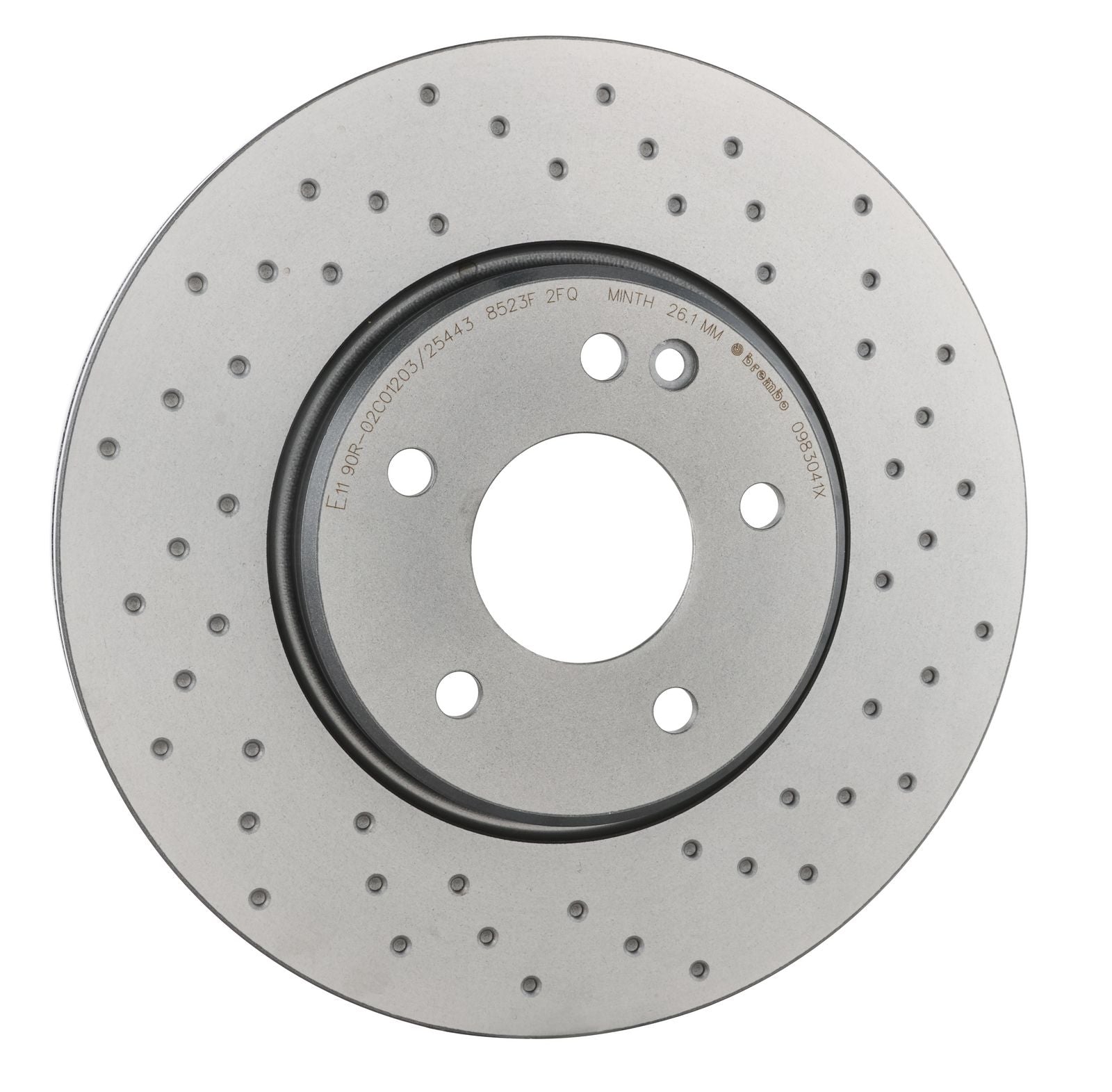 XTRA Drilled Front Disc Brake Rotor - 09.8304.1X_30