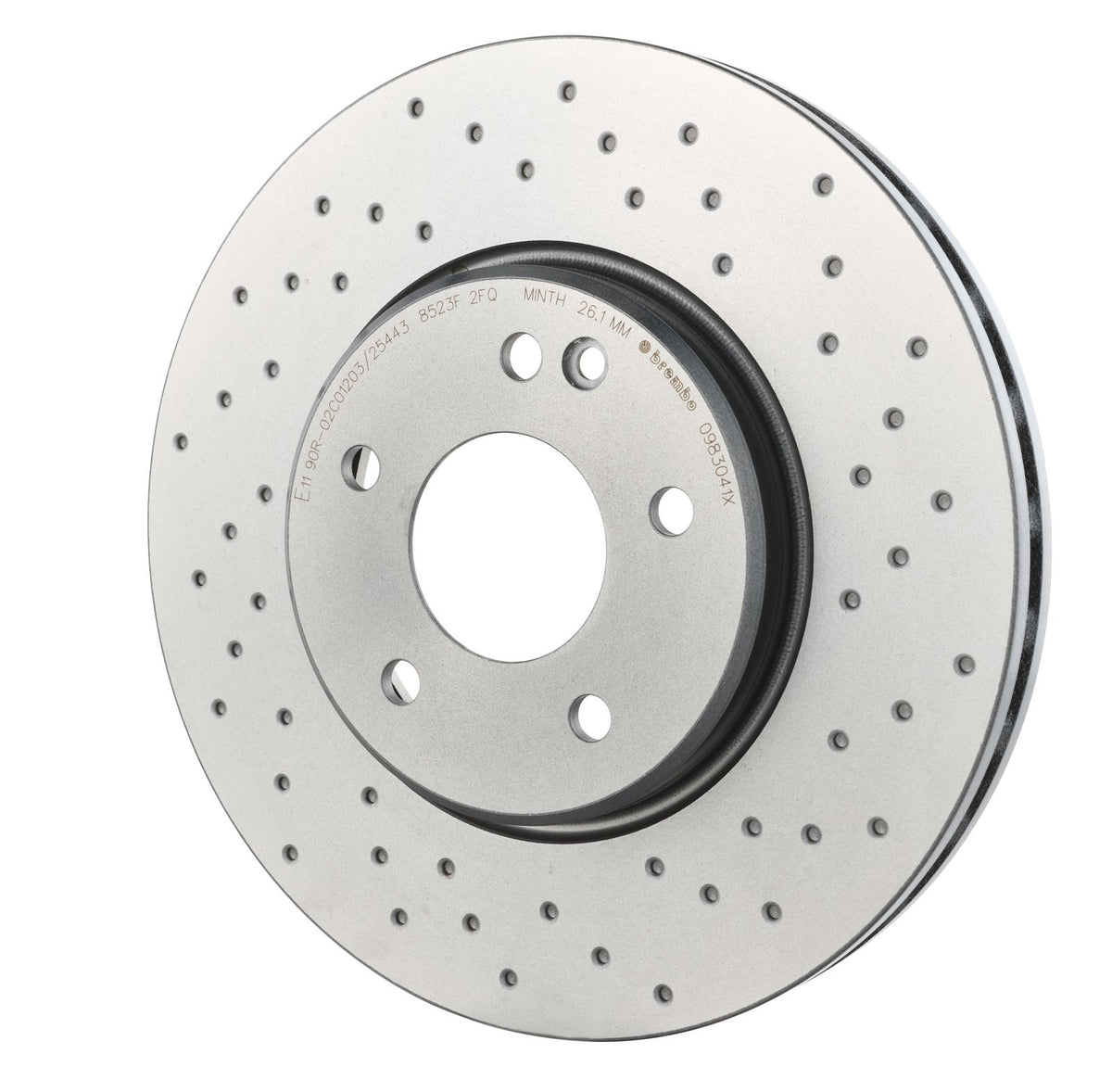 XTRA Drilled Front Disc Brake Rotor - 09.8304.1X_09