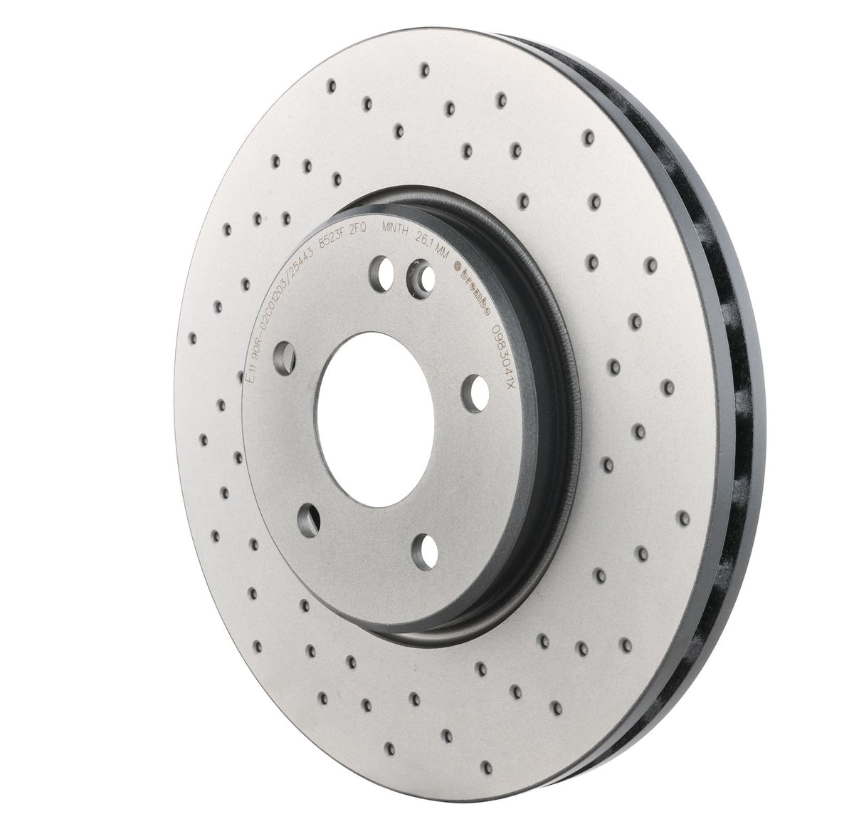 XTRA Drilled Front Disc Brake Rotor - 09.8304.1X_10