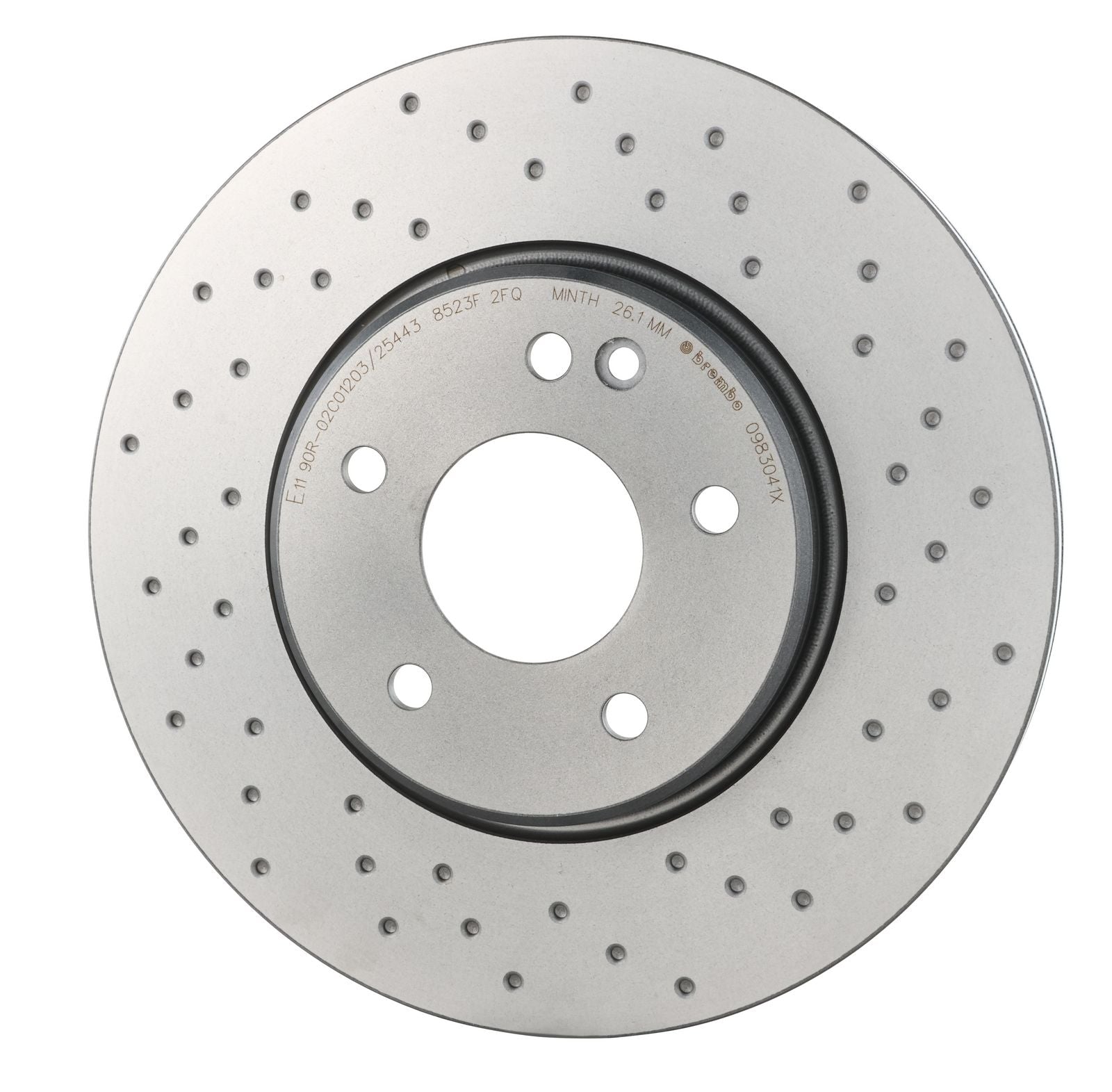 XTRA Drilled Front Disc Brake Rotor - 09.8304.1X_08