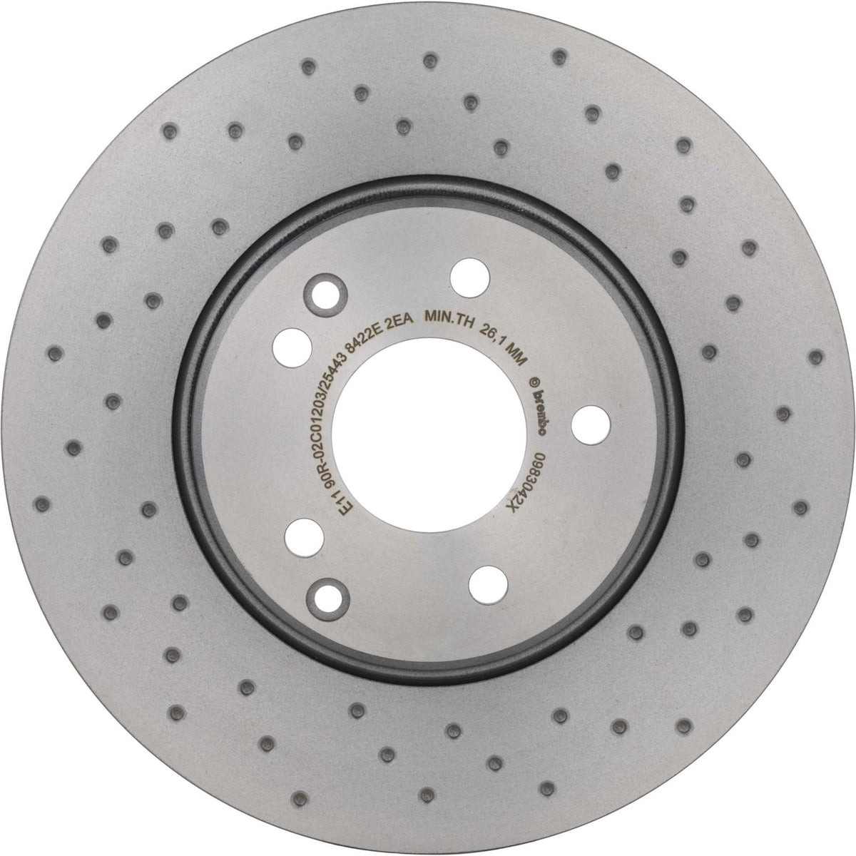 XTRA Drilled Front Disc Brake Rotor - 09.8304.2X_05