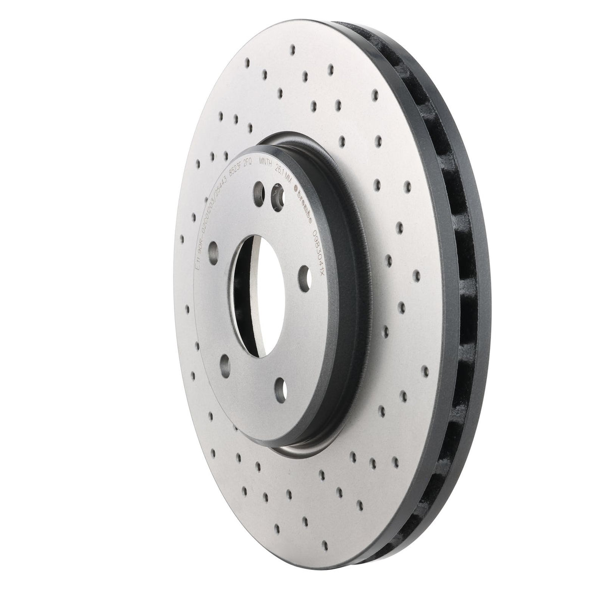 XTRA Drilled Front Disc Brake Rotor - 09.8304.1X_11
