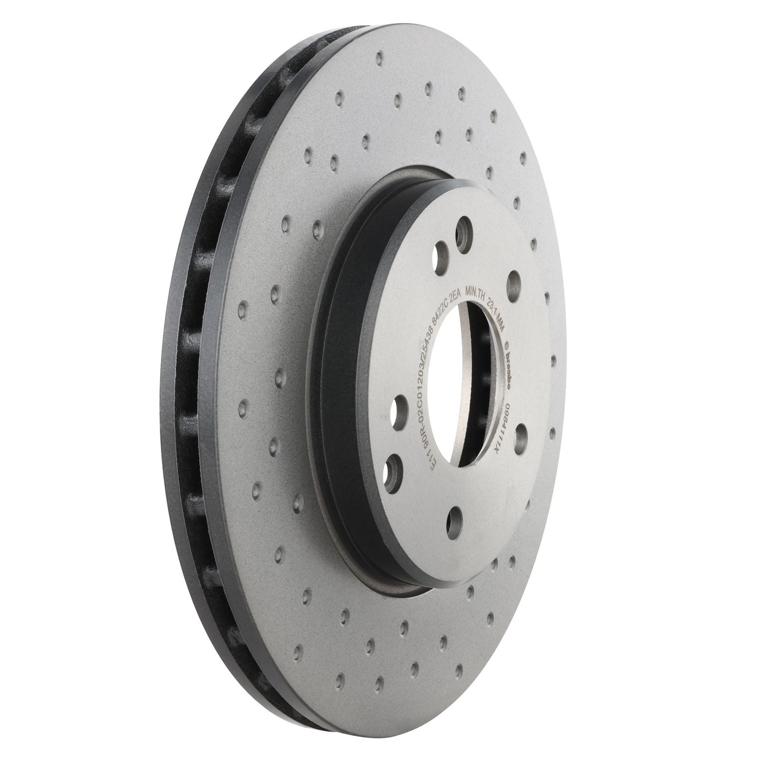 XTRA Drilled Front Disc Brake Rotor - 09.8411.1X_27