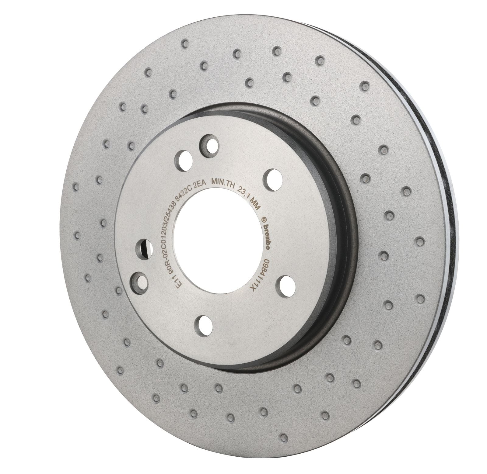 XTRA Drilled Front Disc Brake Rotor - 09.8411.1X_09